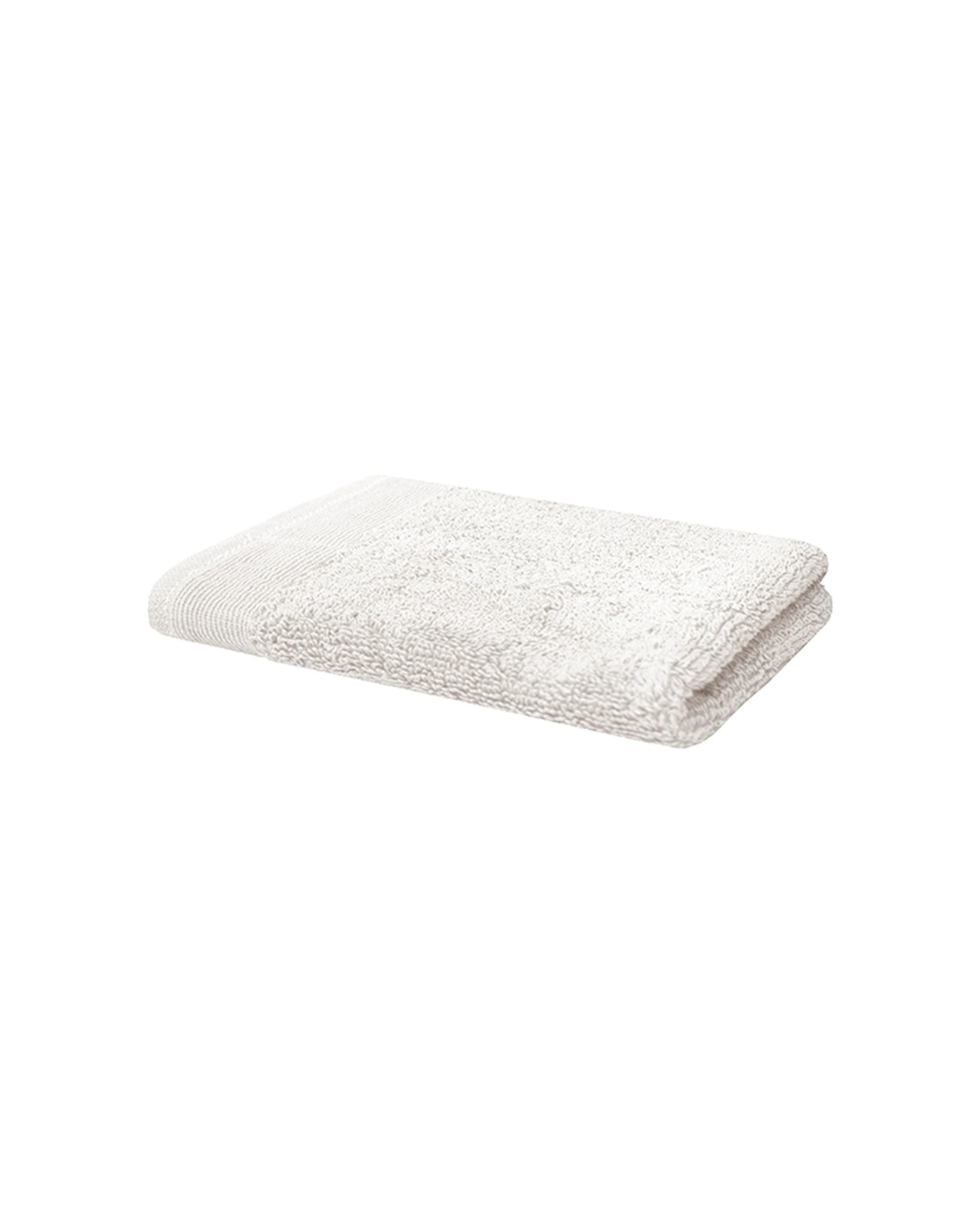 1 Bambury Elvire Face Washer 600gsm Soft Absorbent Cotton Ribbed Edge - White, 1 of 3