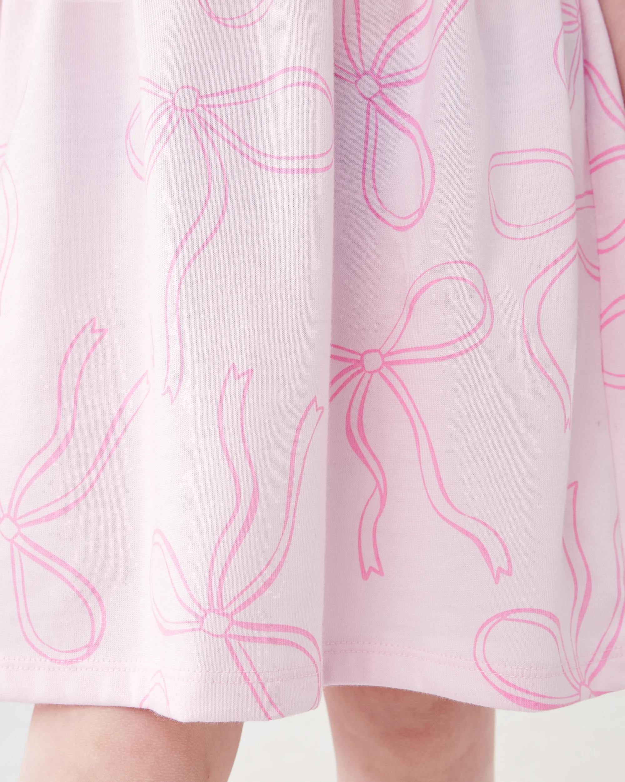 6 Jersey Dress Pnk Bows, 6 of 8