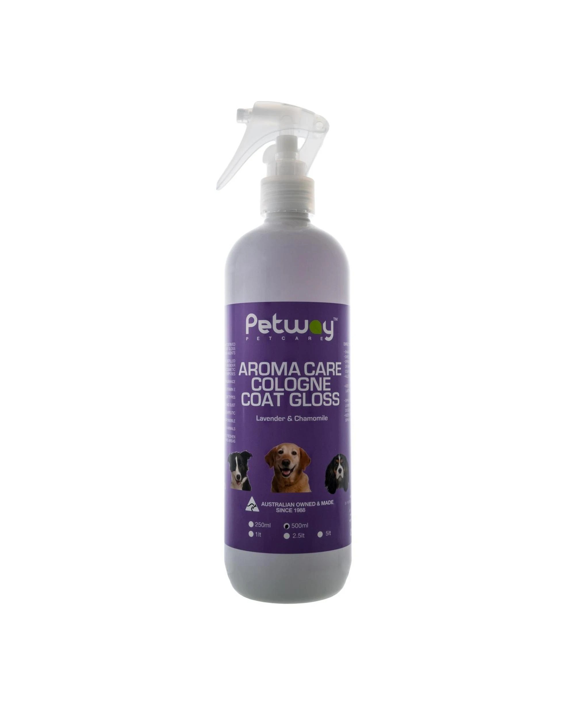 1 Petway Petcare Aroma Care Coat Gloss Dog Cologne Spray 500ml, 1 of 1