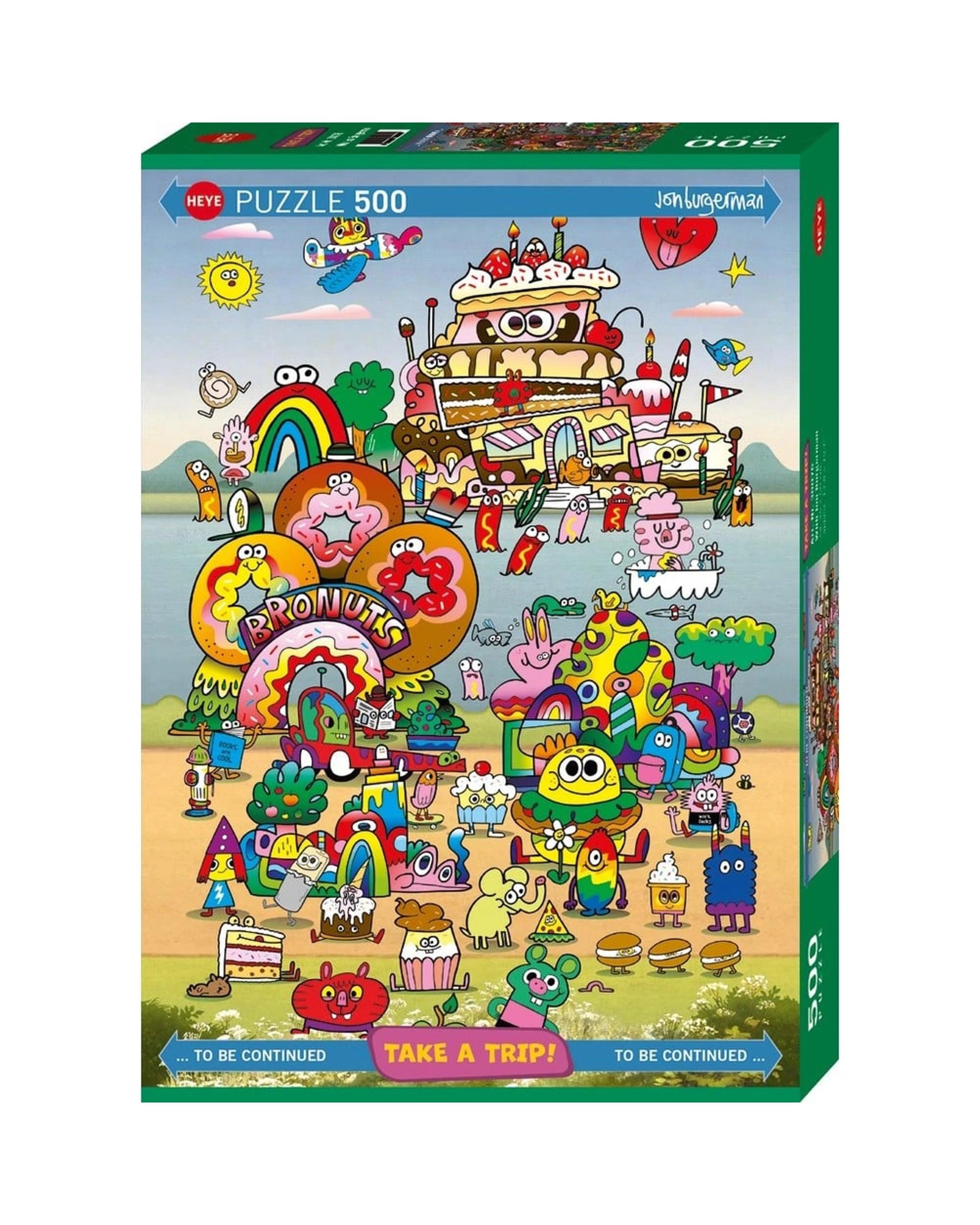 1 Heye Take a Trip Burgerman 500 Piece Jigsaw Puzzle, 1 of 1