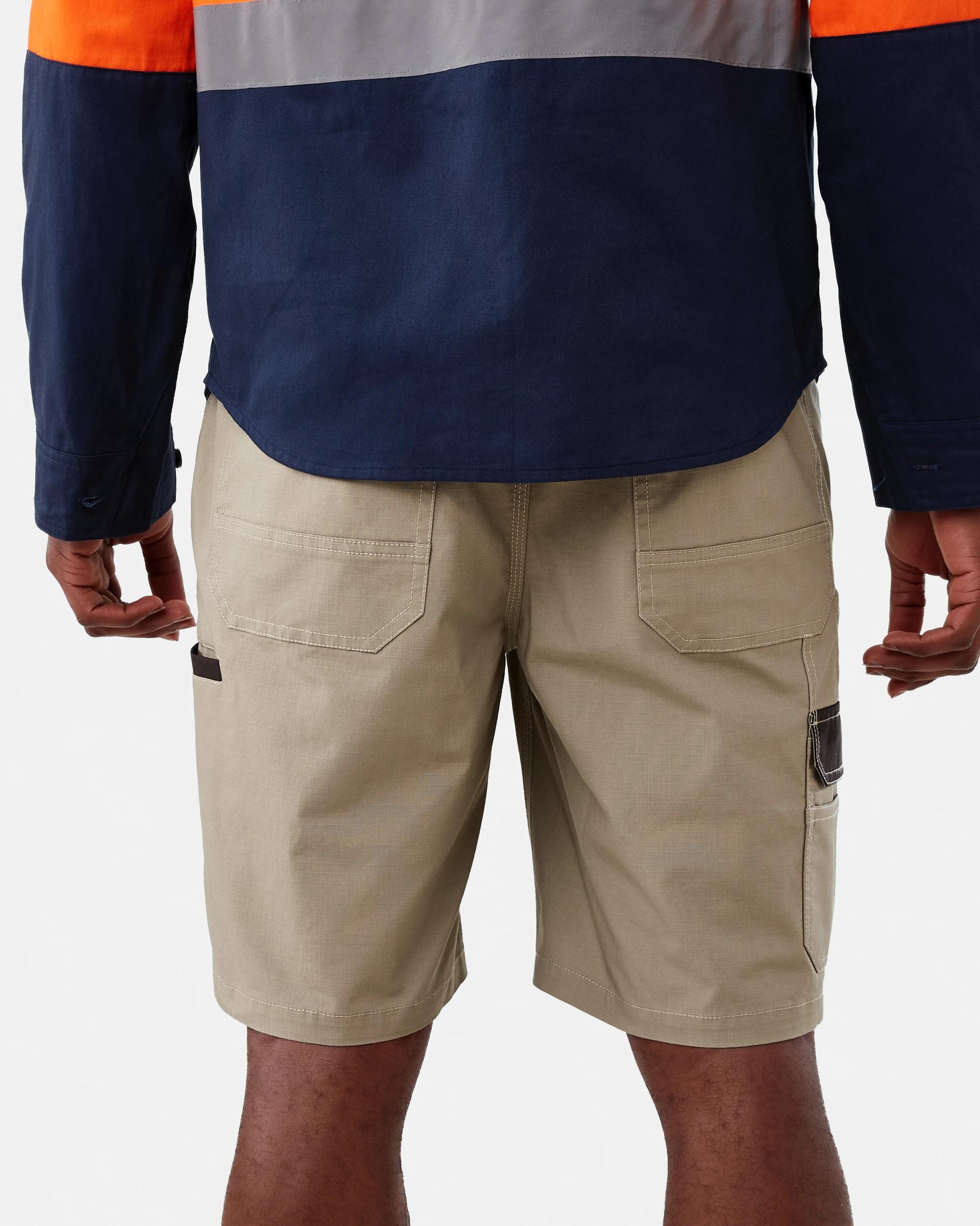 3 Workwear Ripstop Stretch Shorts Bge Mshrm, 3 of 9