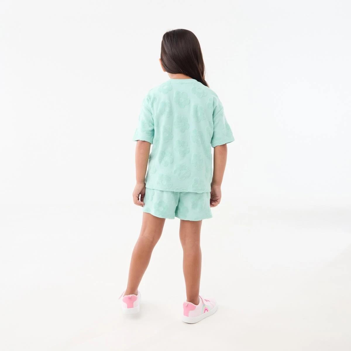 6 Short Sleeve Texture T-shirt Grn Daisy, 6 of 8