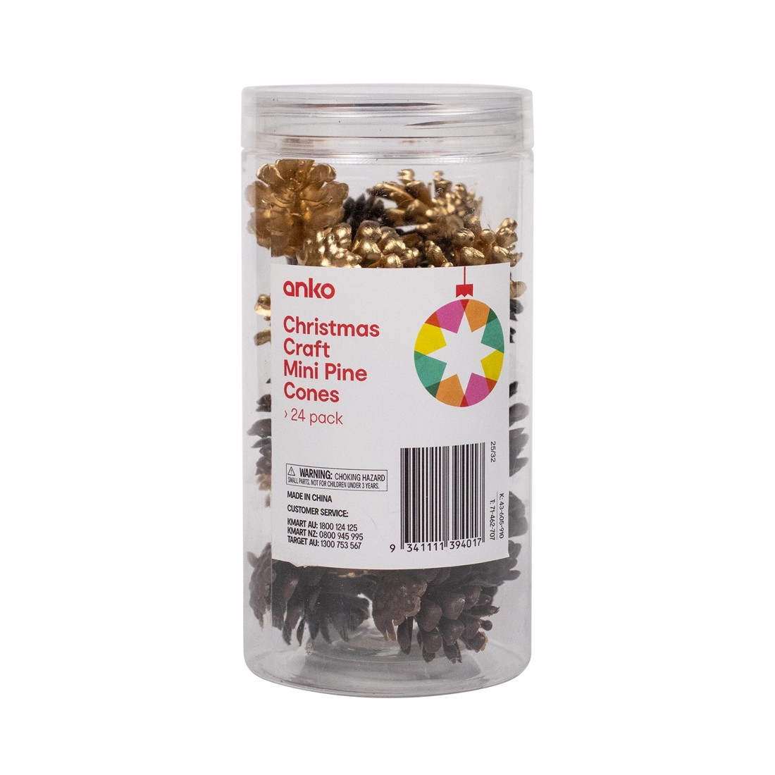 1 24 Pack Christmas Craft Mini Pine Cones, 1 of 3