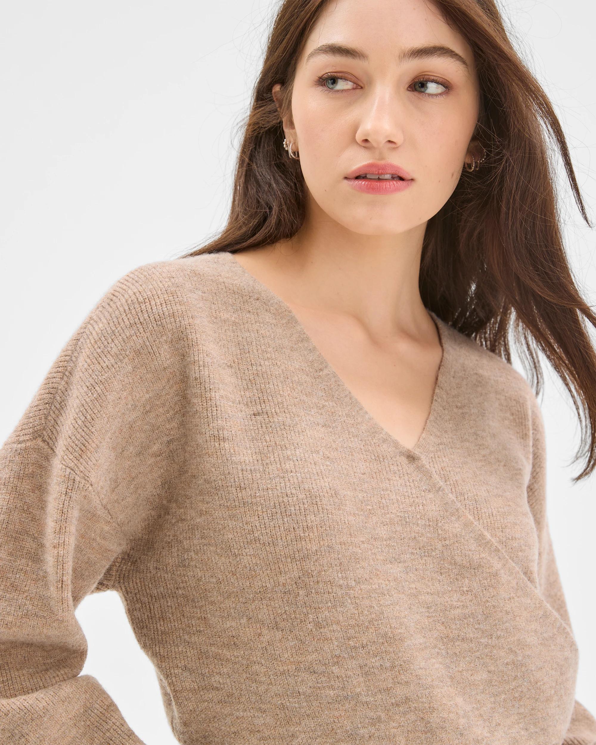 5 Lily Loves Wrap Jumper PINE NUT MARLE, 5 of 6