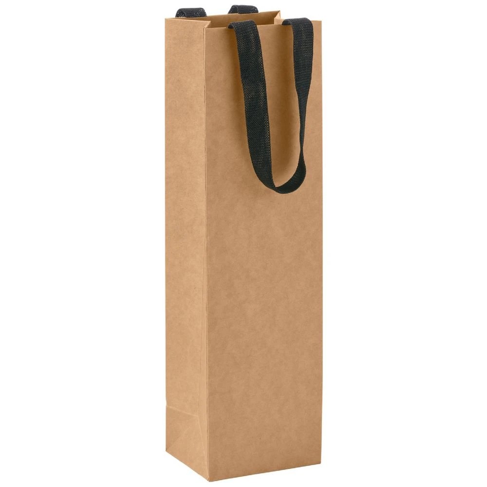 1 J. Burrows Premium Bottle Bags Kraft 6 pack, 1 of 2