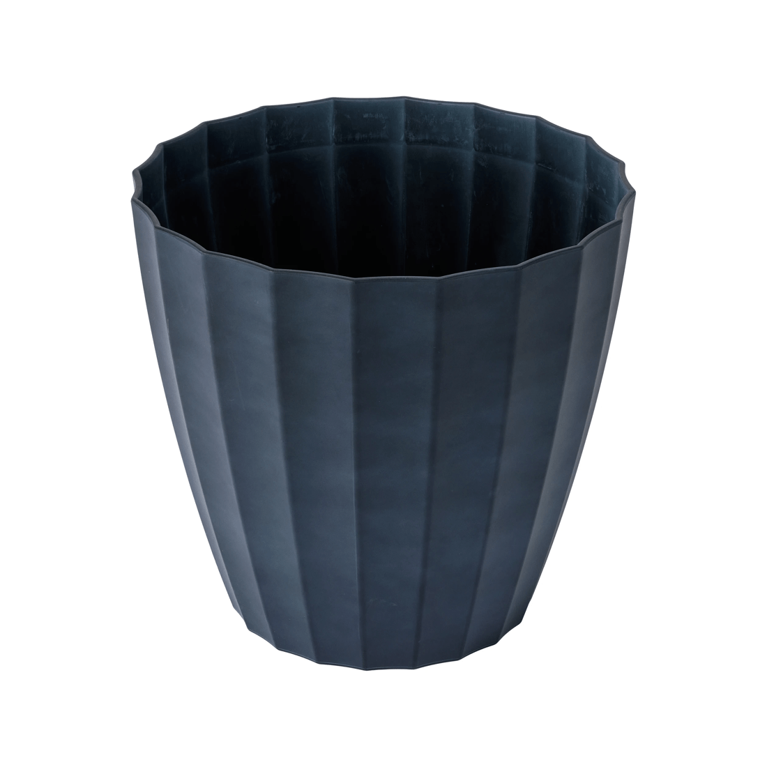 1 50cm Concave Plastic Pot - Black, 1 of 3
