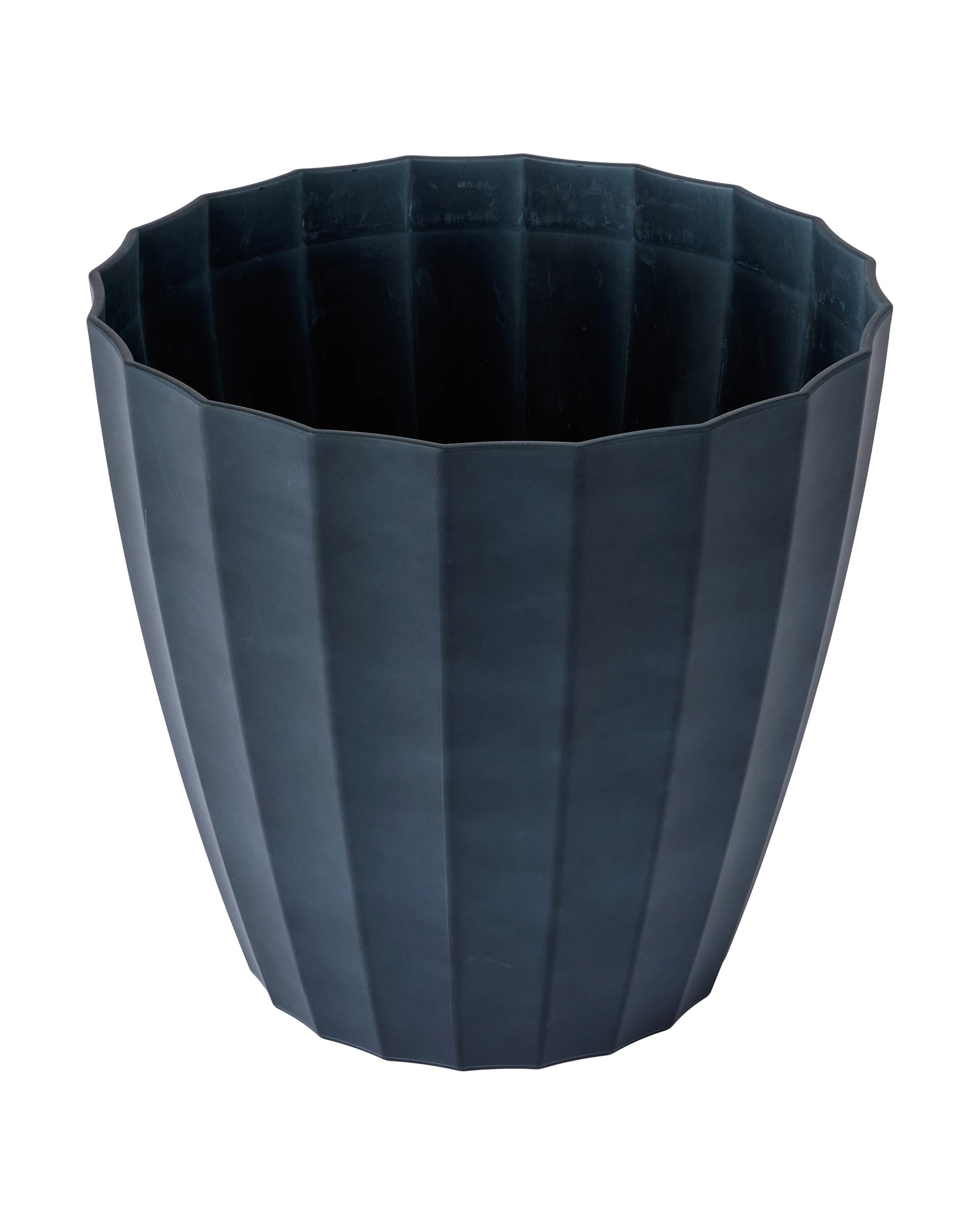 1 50cm Concave Plastic Pot - Black, 1 of 3