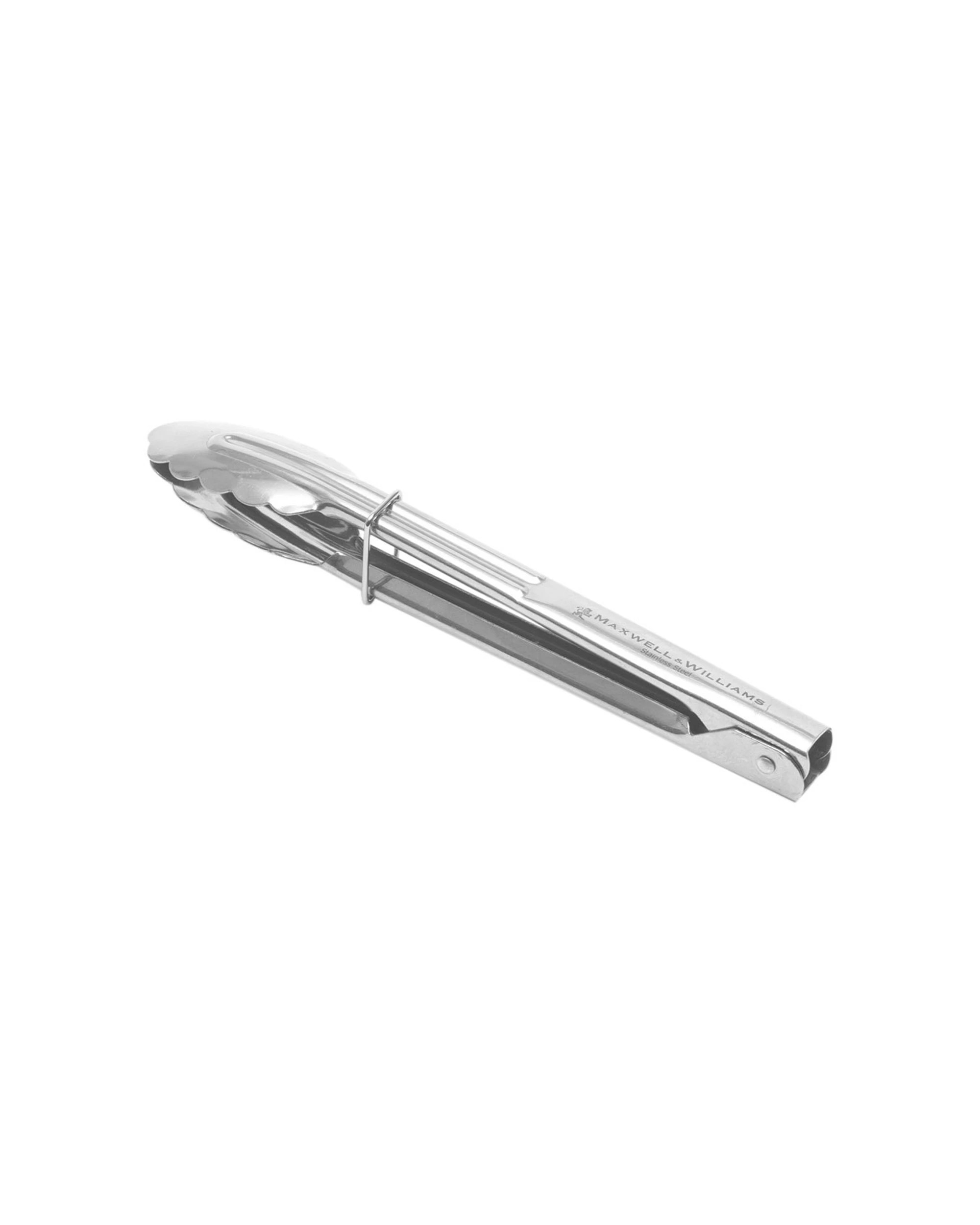 1 Maxwell & Williams 23cm Grabbers Tongs Stainless Steel Kitchen Utensil Dishwasher Safe - Metallic, 1 of 1