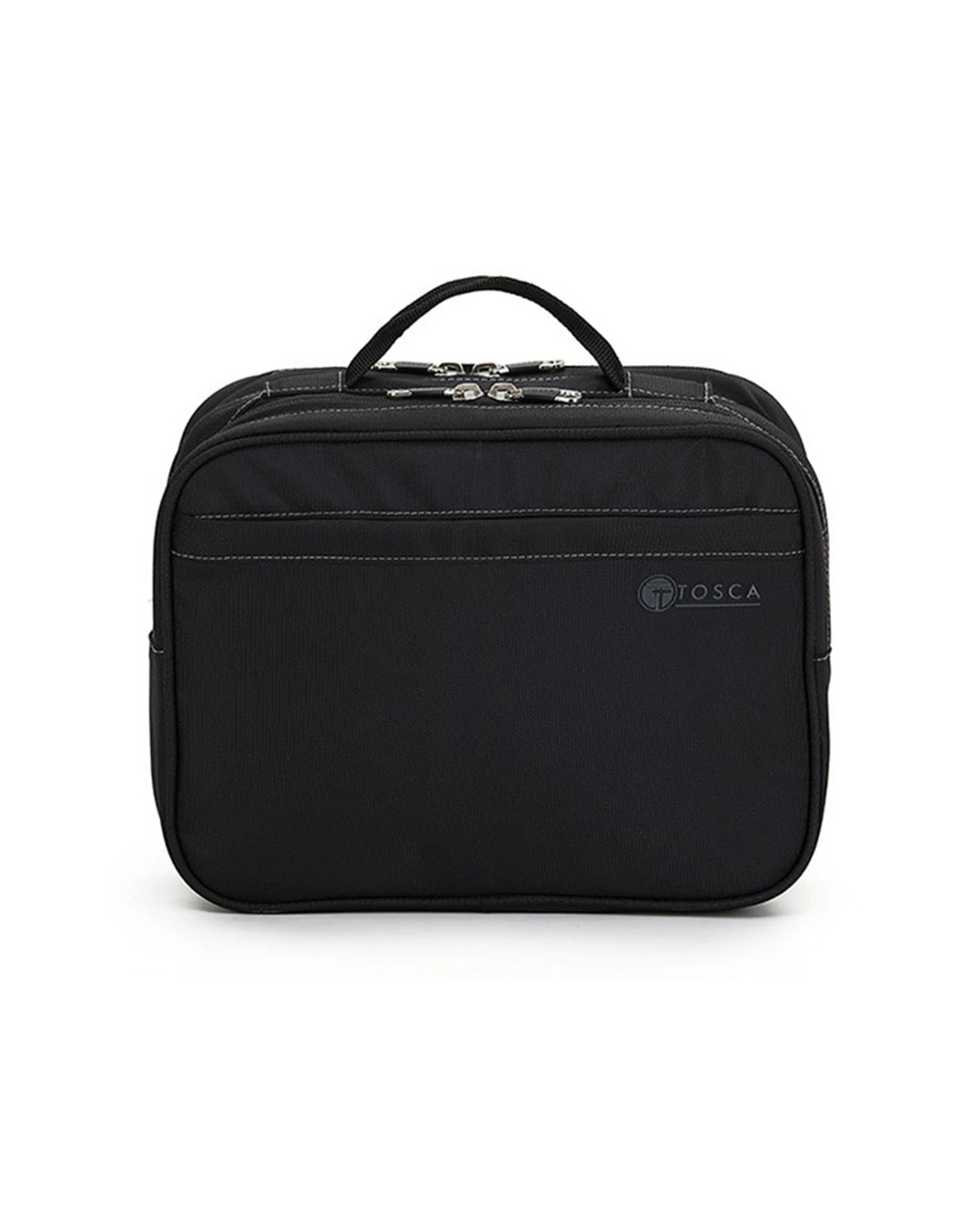 1 Tosca Deluxe Toiletry Travel Organiser Bag 13 - Black, 1 of 1