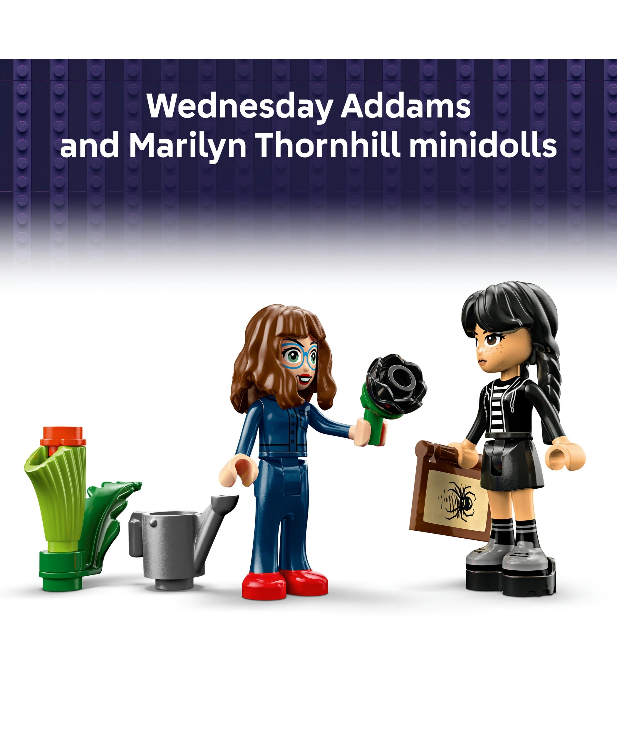 6 LEGO Wednesday Black Dahlia Flower 76784, 6 of 10