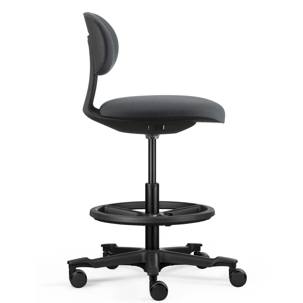 2 Rapidline YOYO Stool Grey Ergonomic Drafting Chairs, 2 of 7