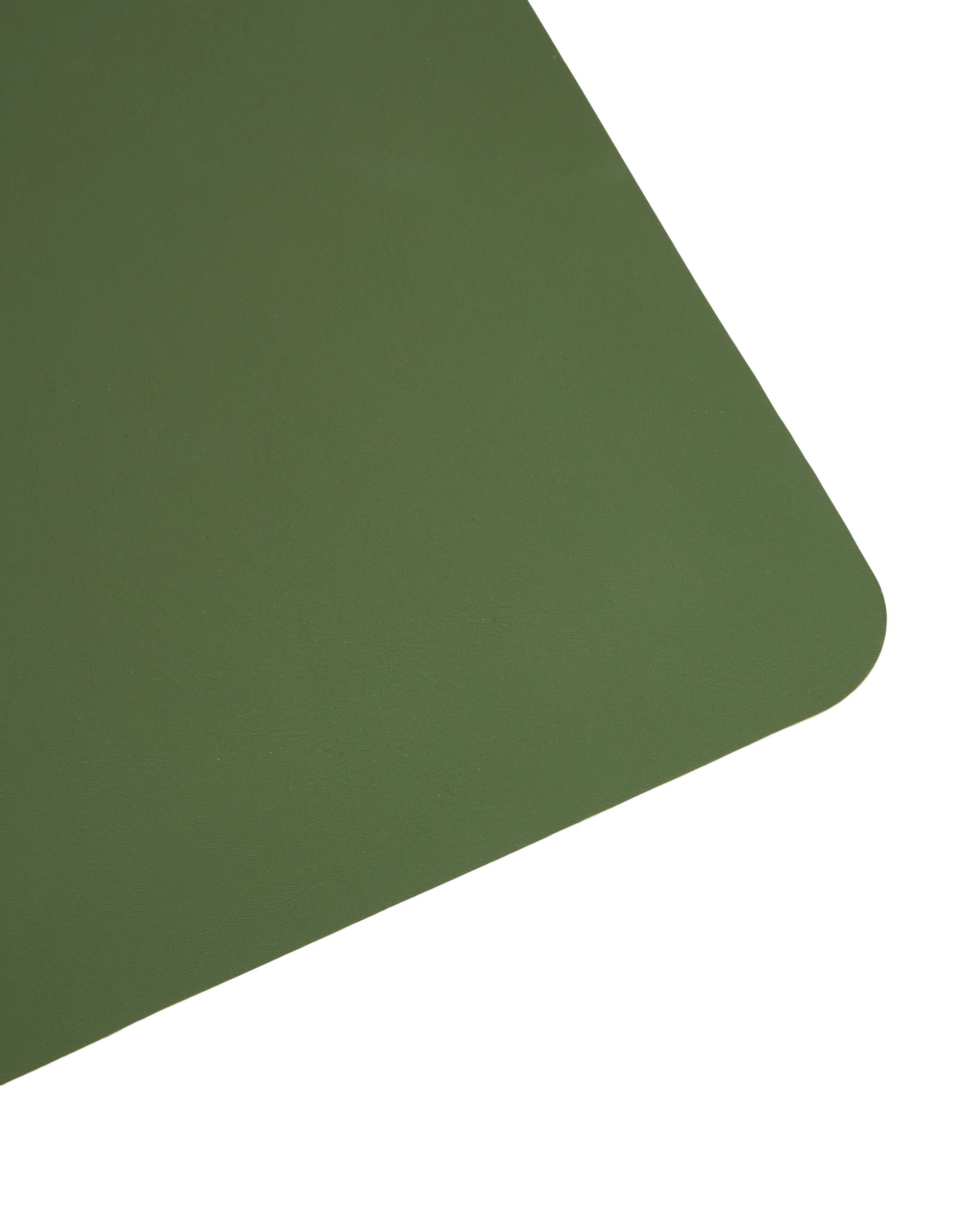 3 Leather Look Reversible Placemat - Taupe and Green, 3 of 4