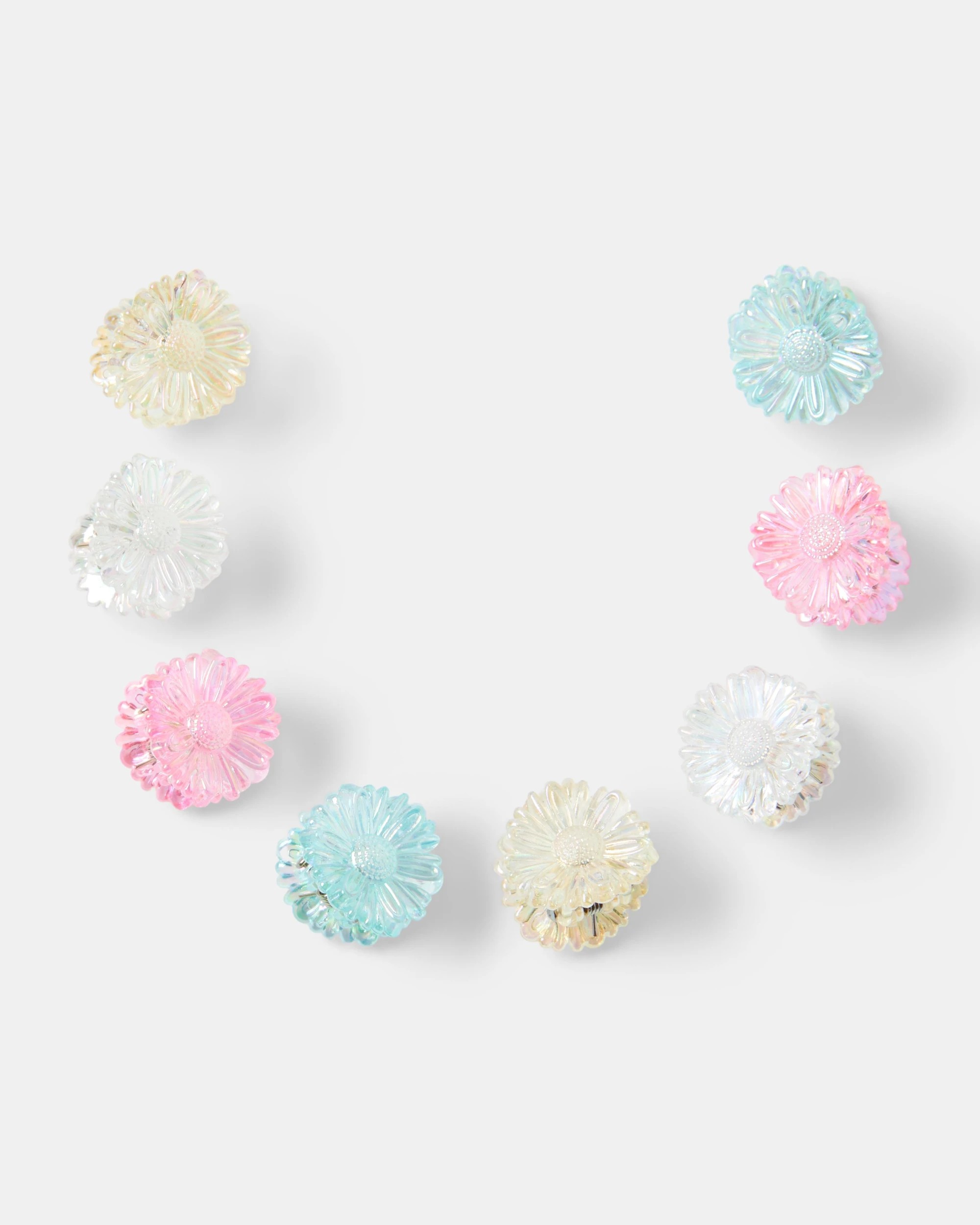 1 8 Pack Mini Flower Claw Hair Clips, 1 of 3