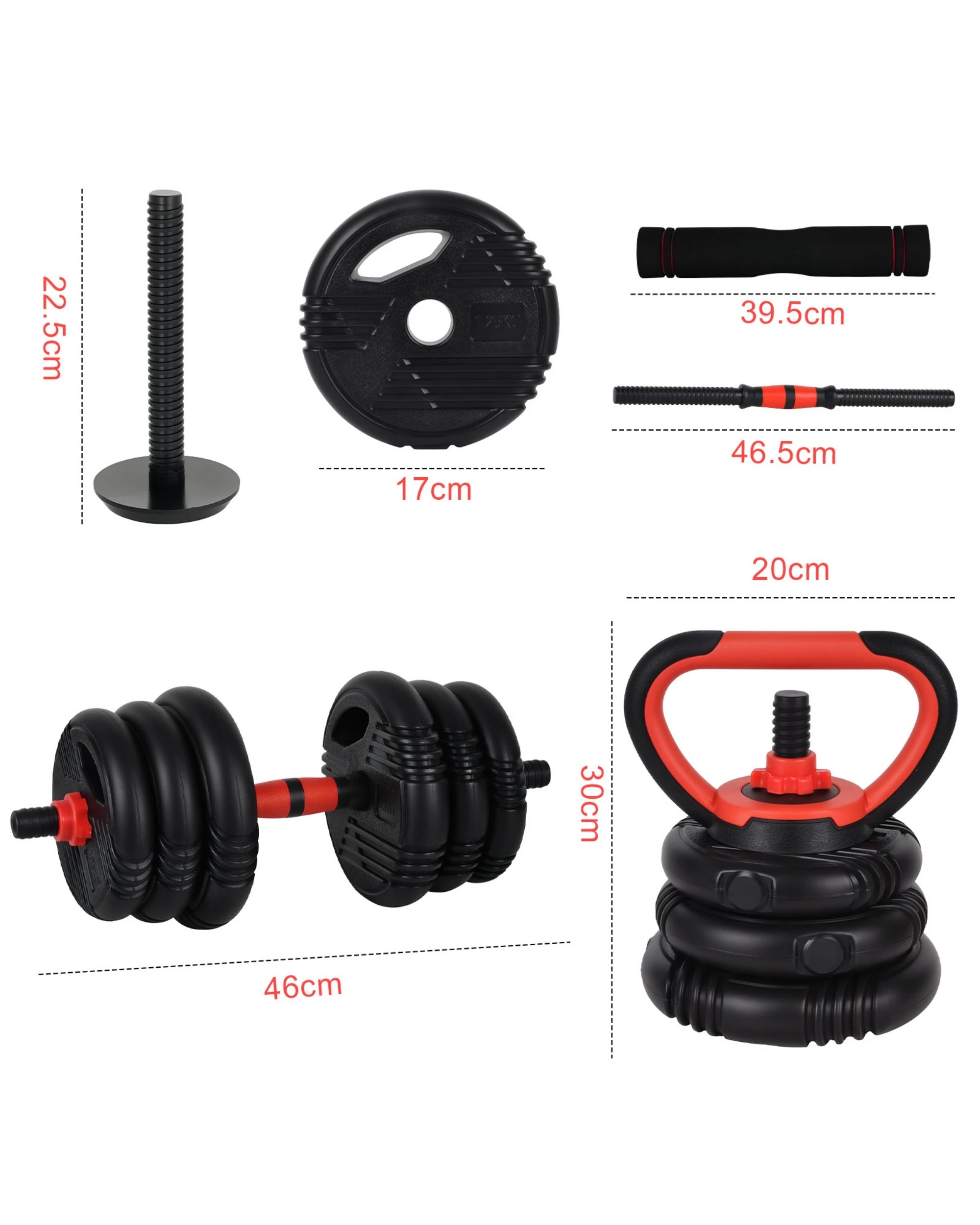 5 ADVWIN 20kg Adjustable Dumbbells, 5 of 6