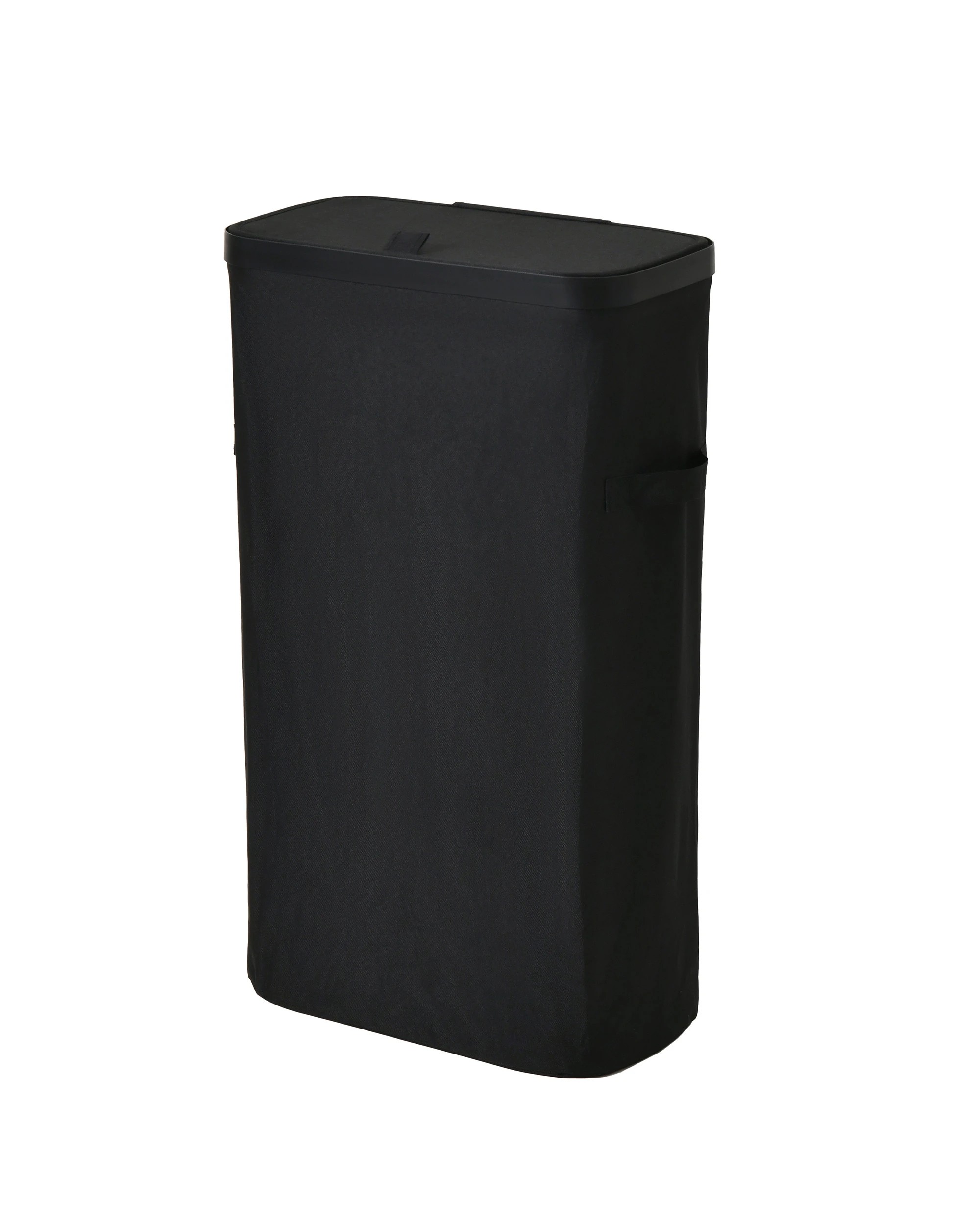 4 Sherwood Voyager Slim Laundry Hamper 40L Faux Linen 22x39x67cm - Black, 4 of 10