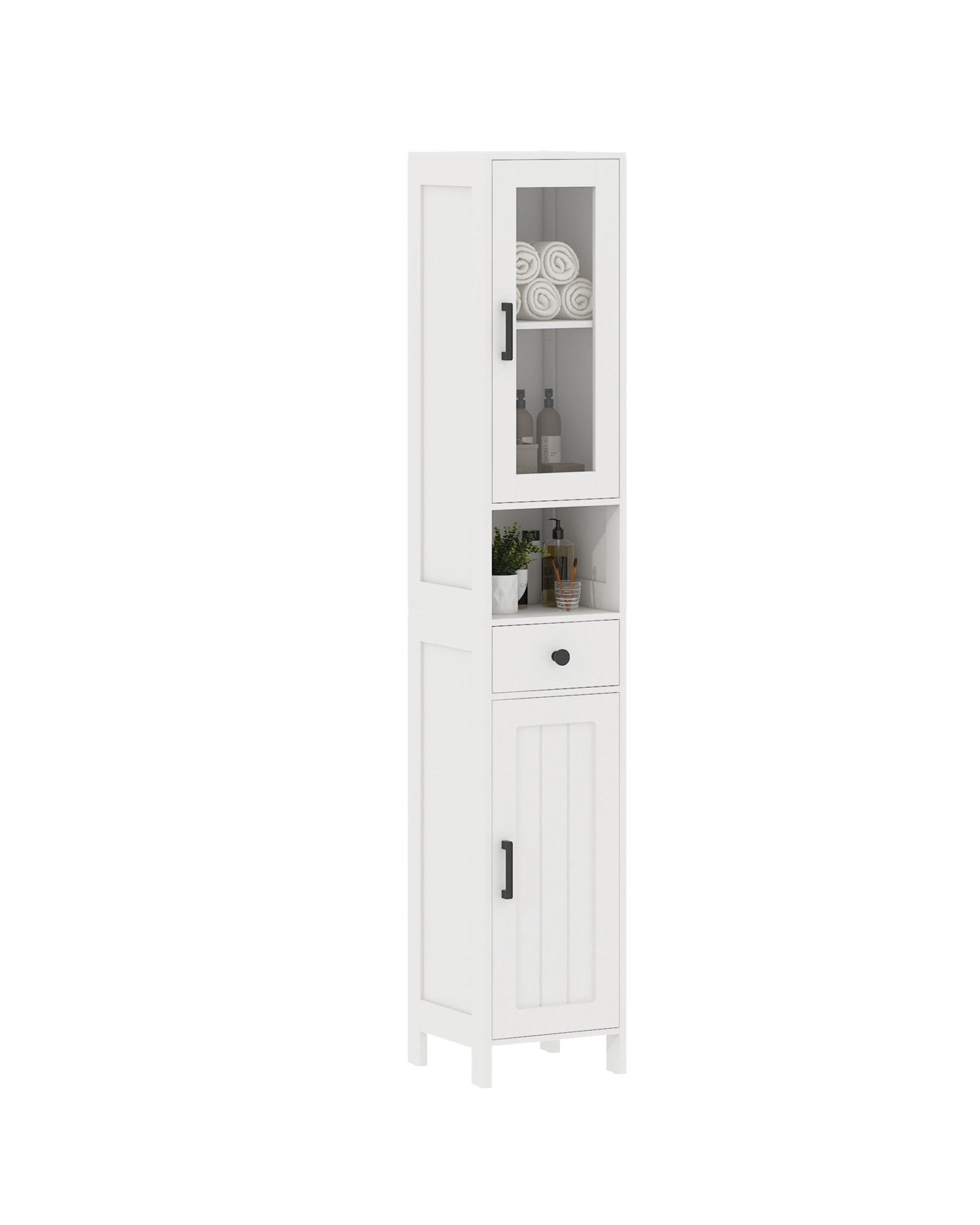 6 Advwin 170cm Tall Slim Storage Cabinet Narrow Storage Cupboard Storage Organizer, 6 of 10