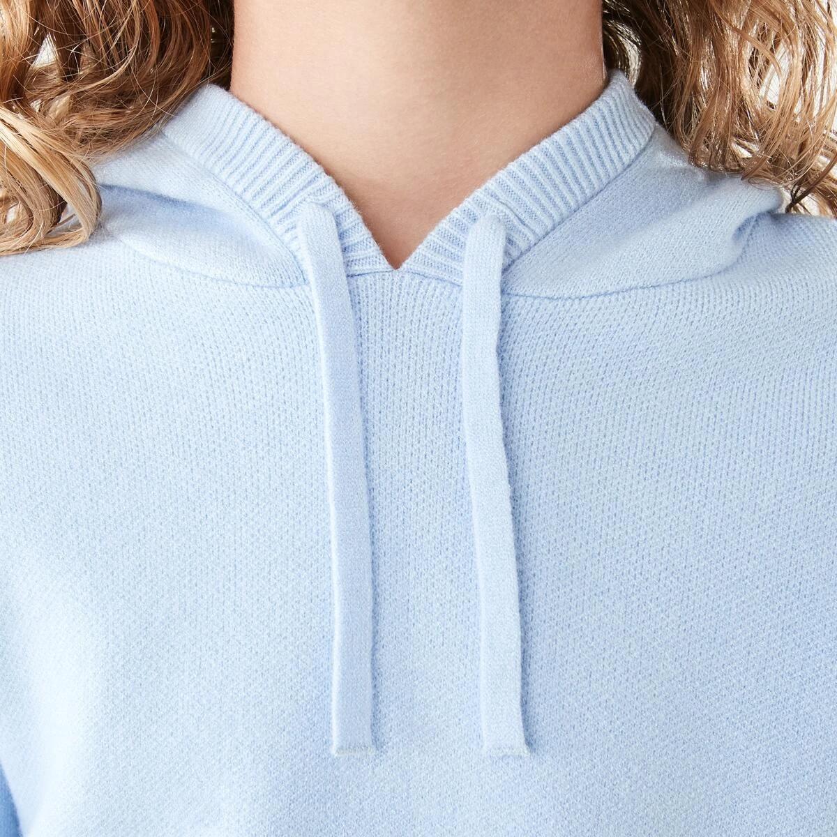 4 Bonded Knit Hoodie Doll Blue, 4 of 10