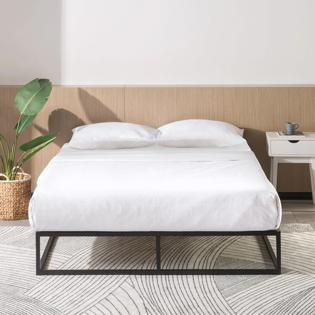1 Double Bed Olivia Metal Bed Base, 1 of 10