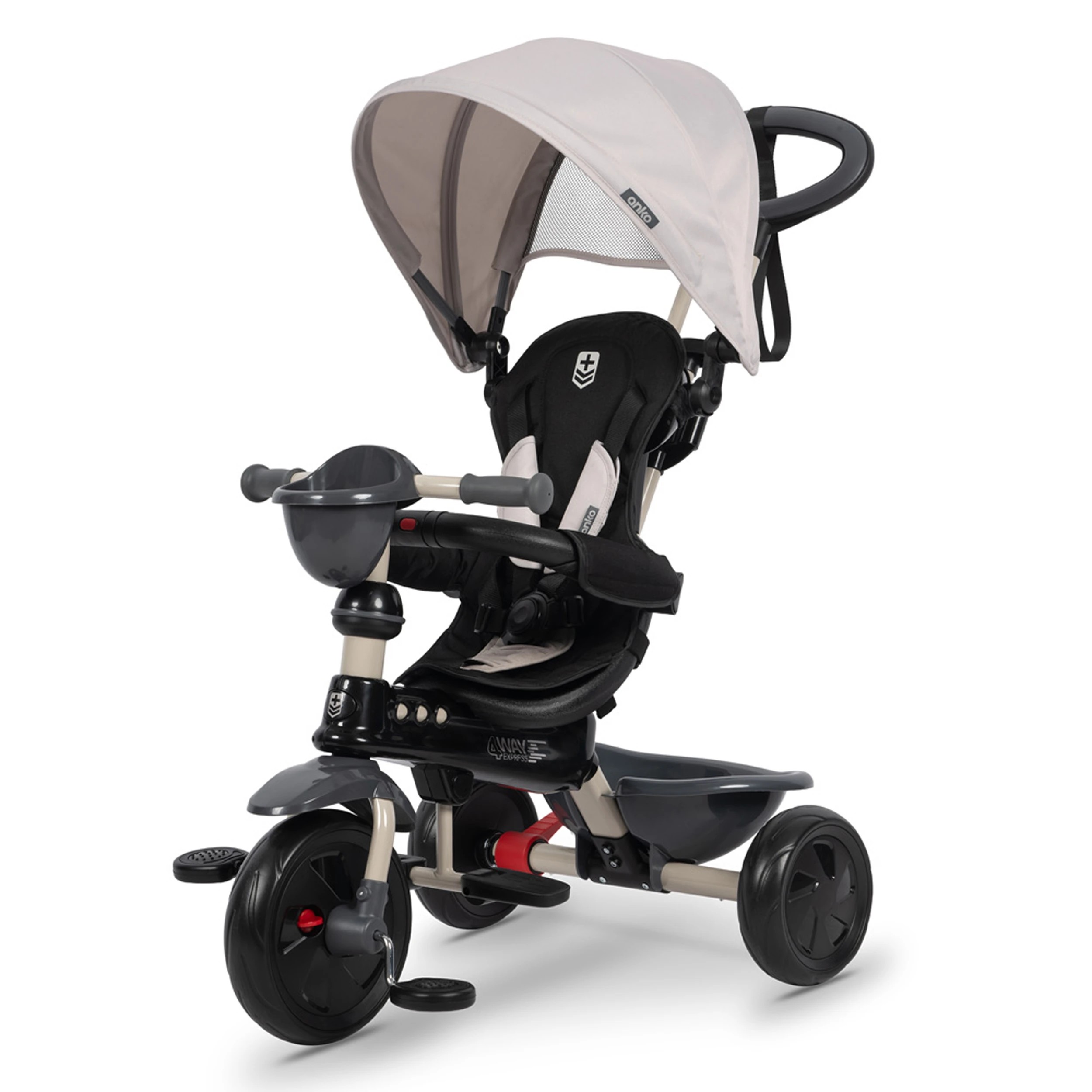 1 4 Way Express Trike - Black and Grey, 1 of 8