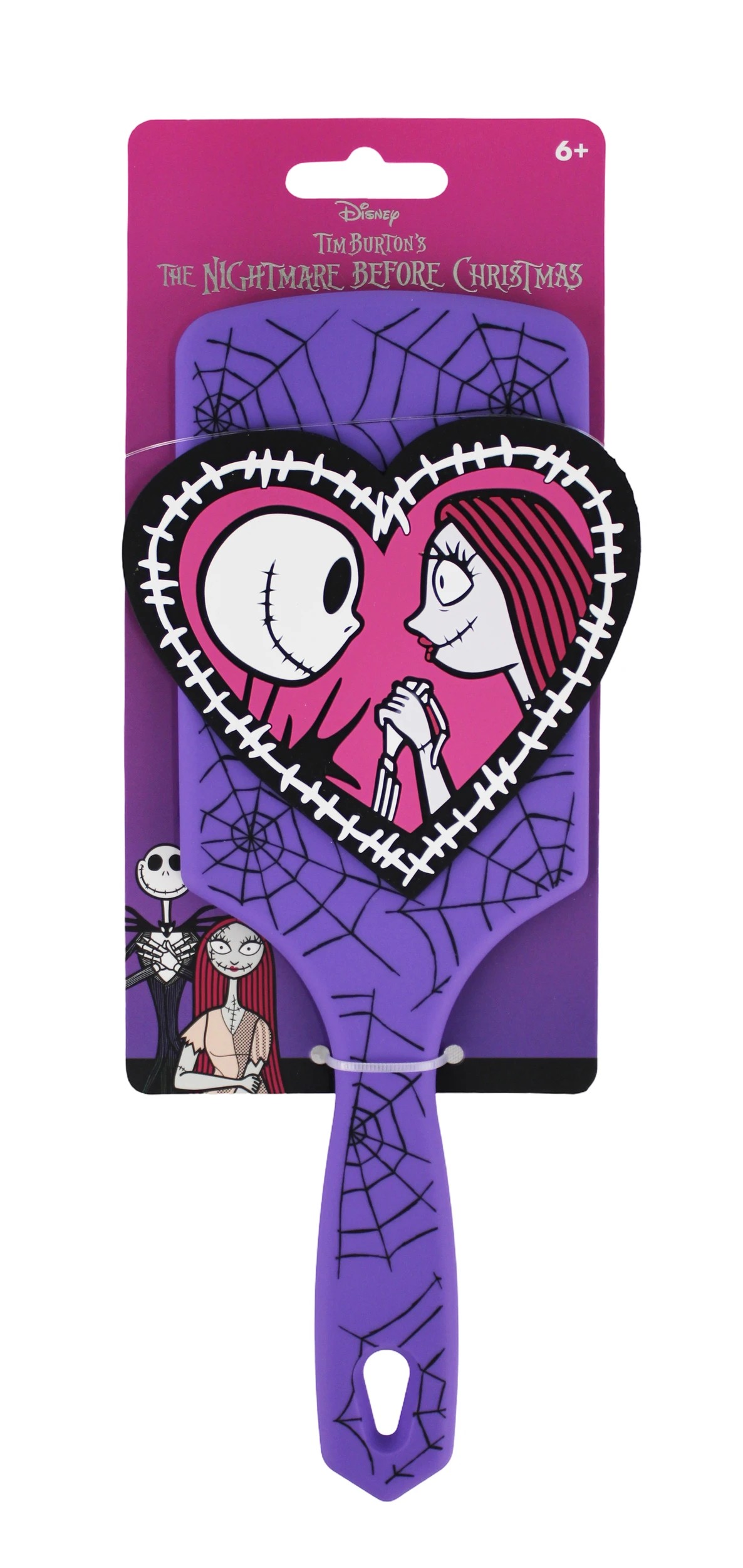 2 Disney Tim Burton's the Nightmare Before Christmas Hair Brush - Purple, 2 of 4