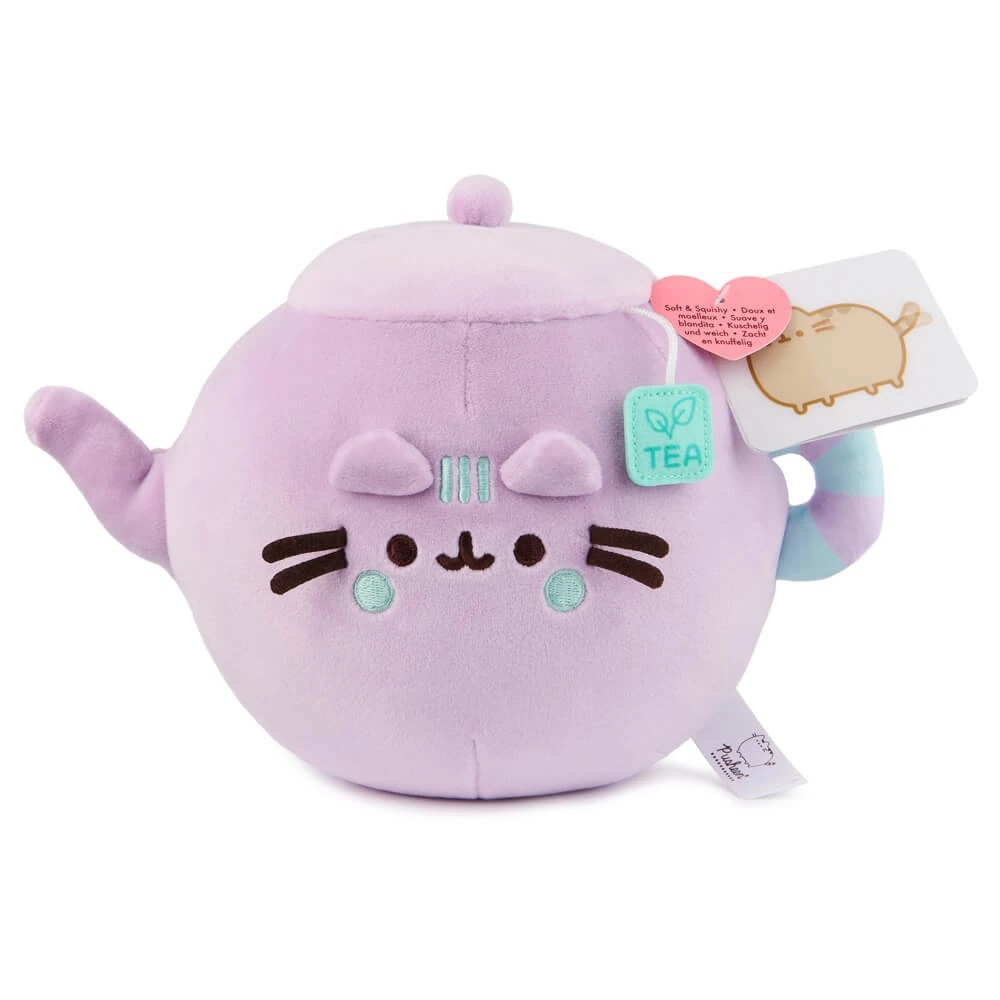 1 Pusheen - Kitchen Squisheen Teapot, Soft Toy 17cm - Purple, 1 of 5
