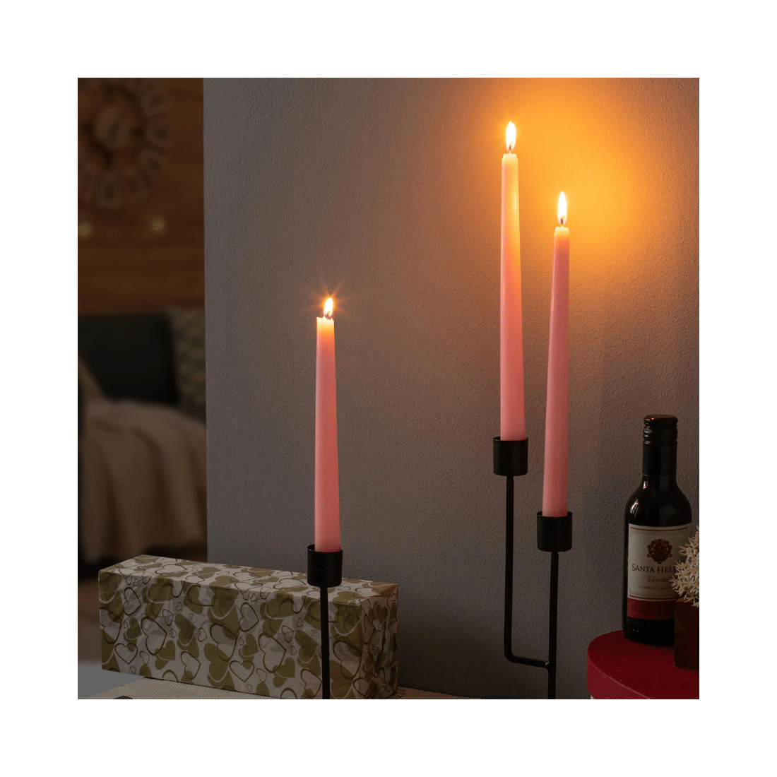 7 BR Home Tapered Dinner Candles, Unscented, 25cm Pack of 144, 7 of 8