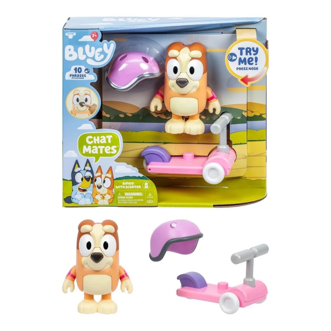 2 Bluey Chat Mates Figure - Bingo with Scooter, 2 of 10