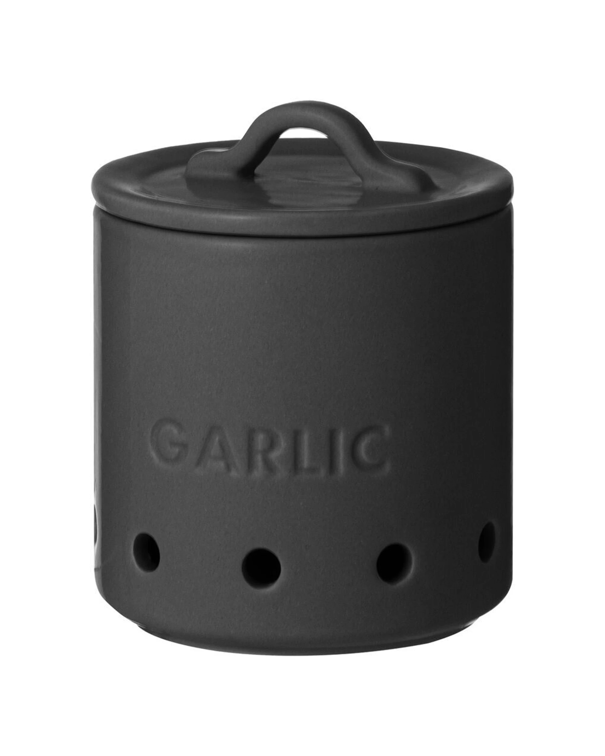 3 Ladelle 2pc Essentials Onion Garlic Vault Food Saver Combo Set With Ventilation Holes - Charcoal, 3 of 3