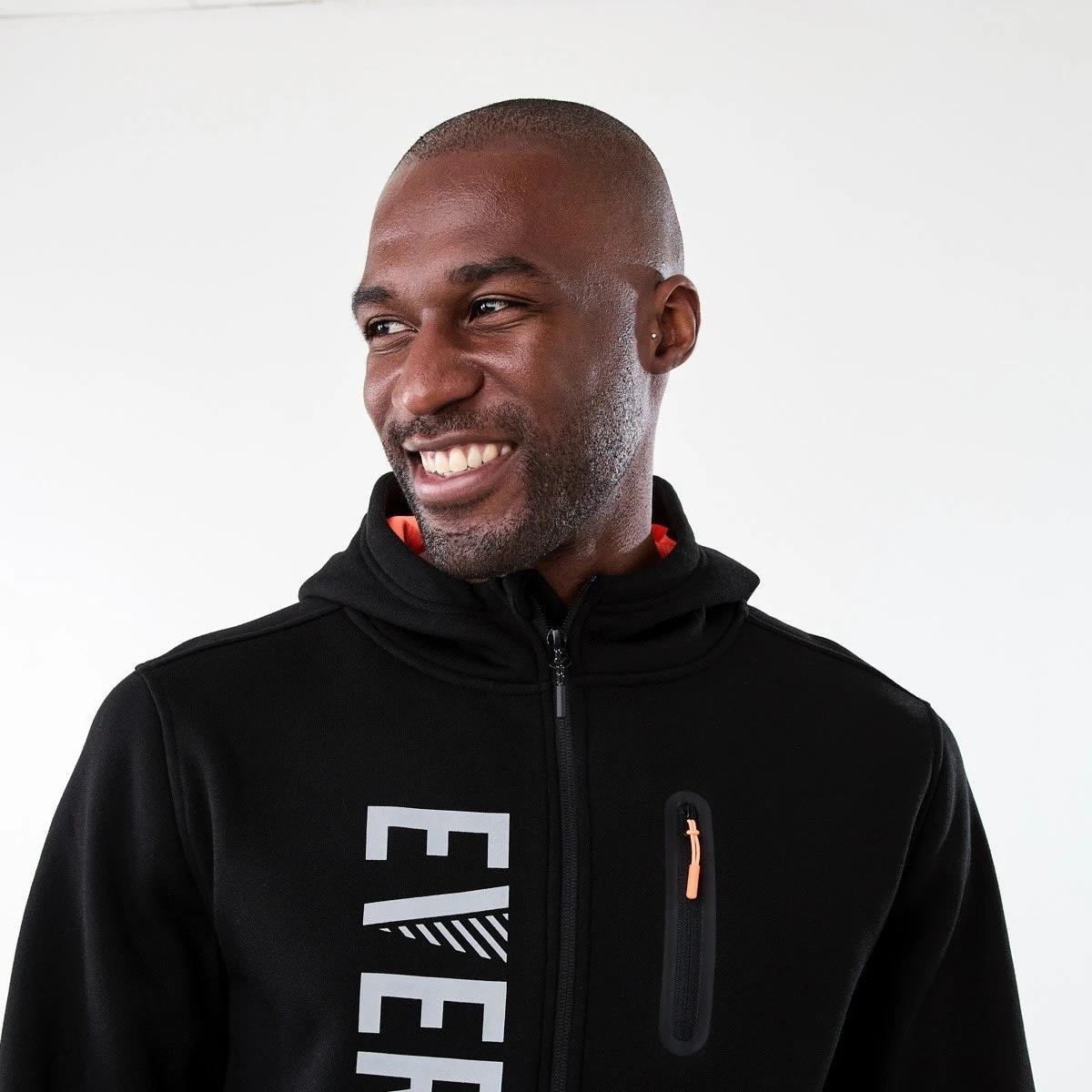 4 Everlast Work Zip Through Hoodie Black, 4 of 10