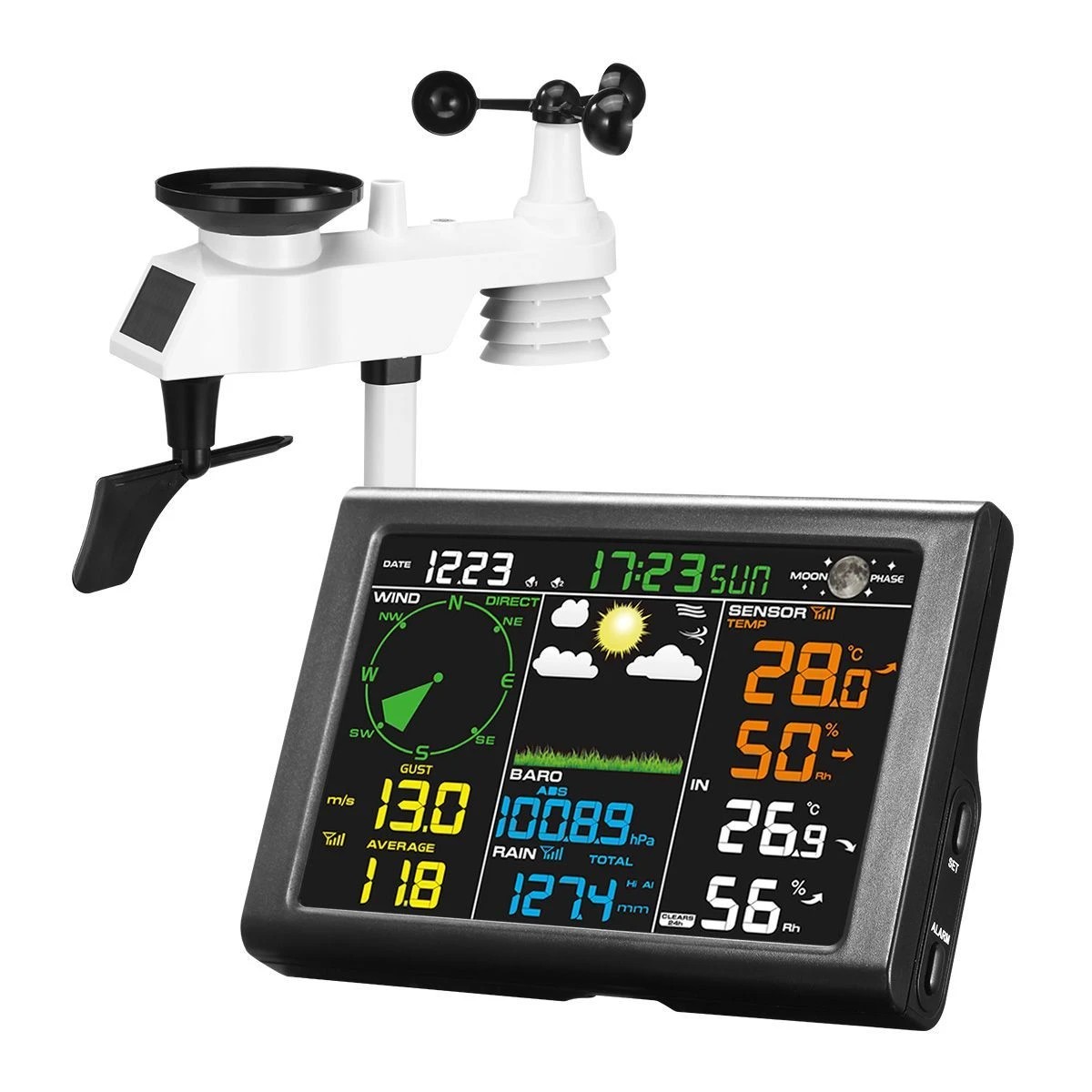 1 Maxkon Solar Powered Wireless Weather Station, 1 of 3