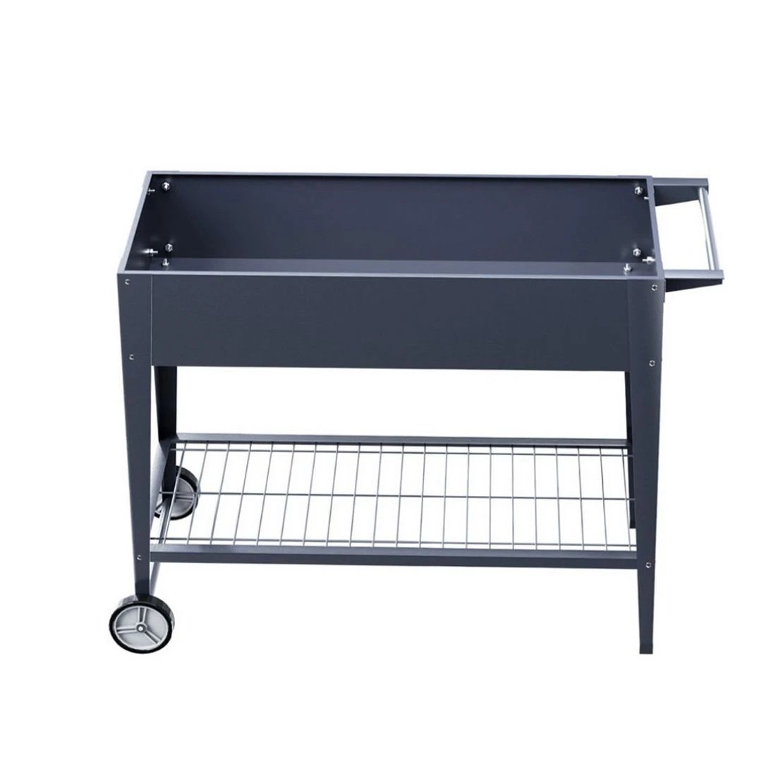 3 Green Fingers Raised Garden Bed x2 Elevated 100X40X80cm Planter Box Raised Container Herb - Grey, 3 of 7