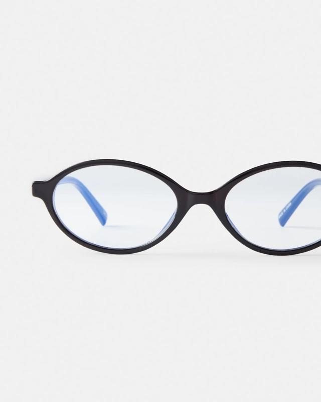 Womens Oval Blue Light Gla