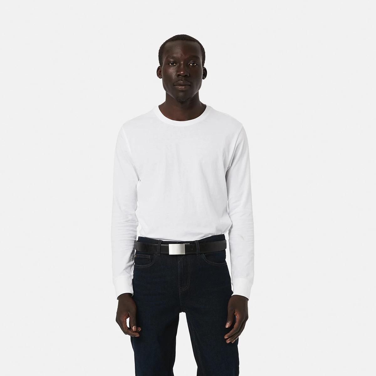 3 Reversible Plate Buckle Belt Black Tan, 3 of 7
