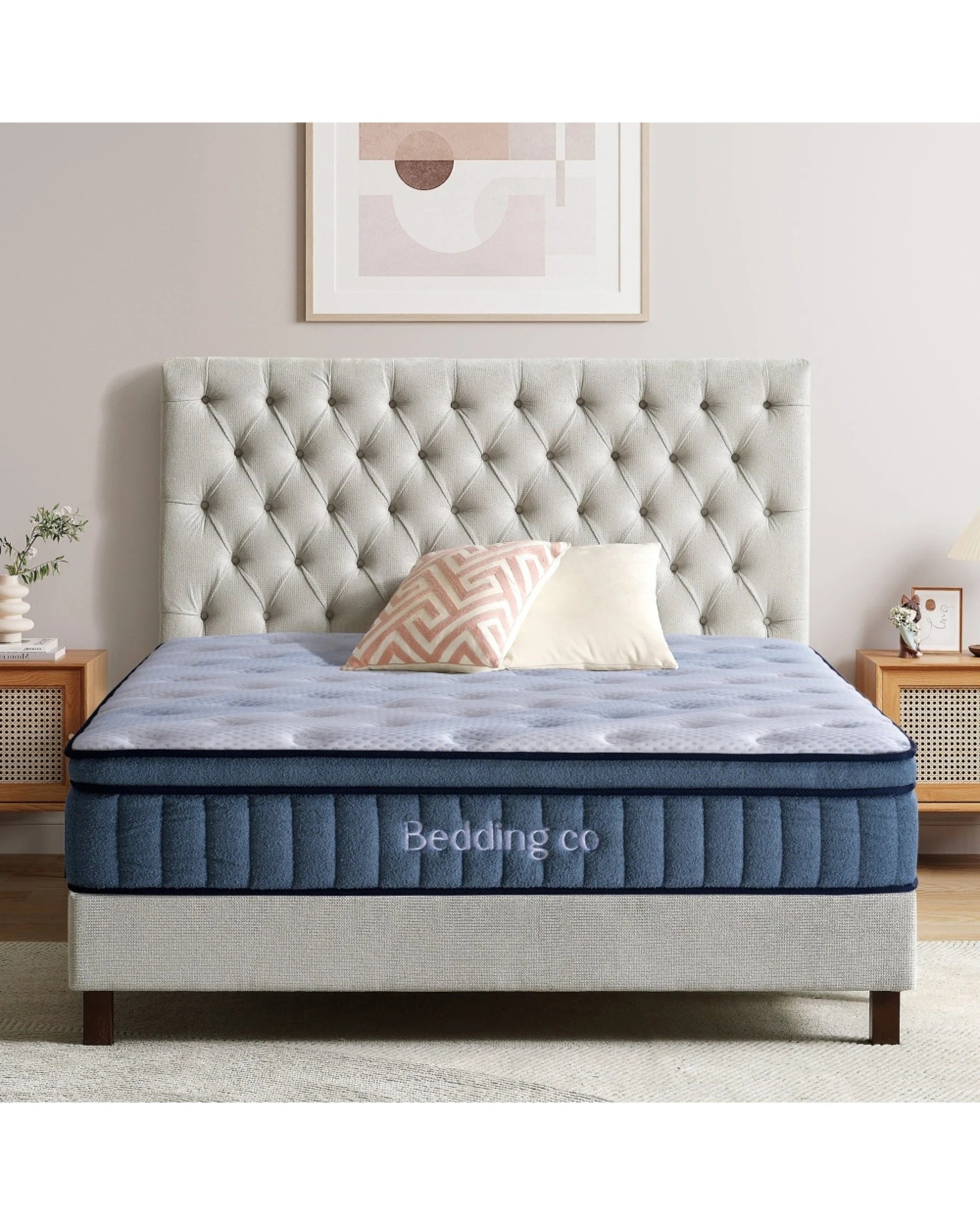 1 Bedding Co Healthy Chiro Memory Foam Mattress Medium Firmness - Super King Bed - White, 1 of 6