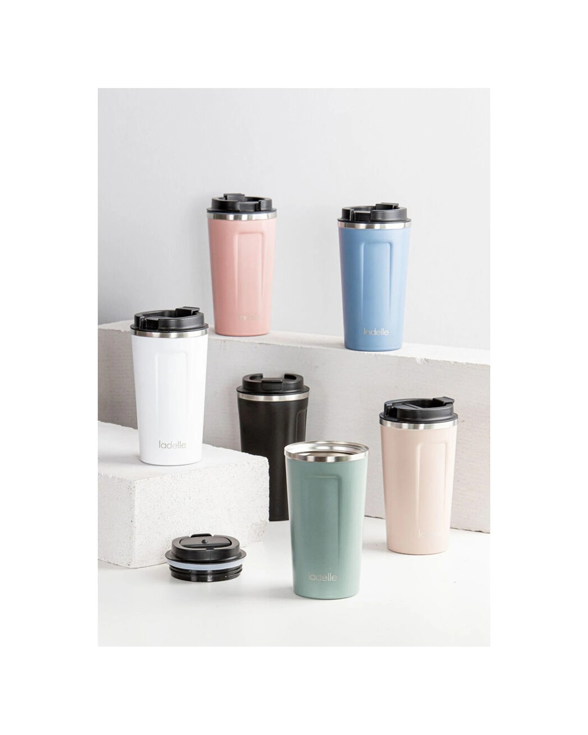 4 Ladelle Eco Culture Stainless Steel Travel Mug 500ml Travel Mug Noir, 4 of 4
