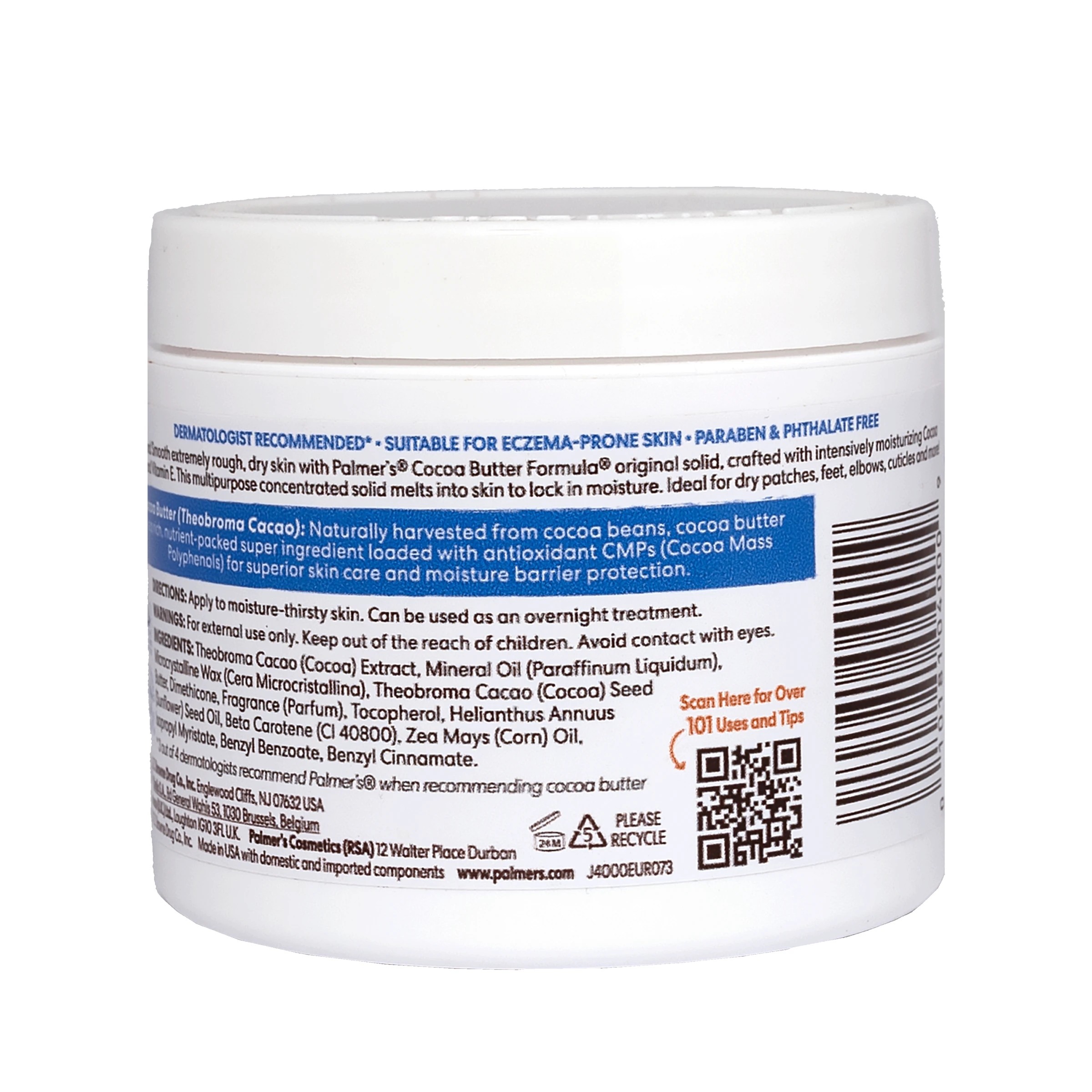 2 Palmers Palmer's Cocoa Butter Solid Formula Jar 100g - Vitamin E - White, 2 of 4