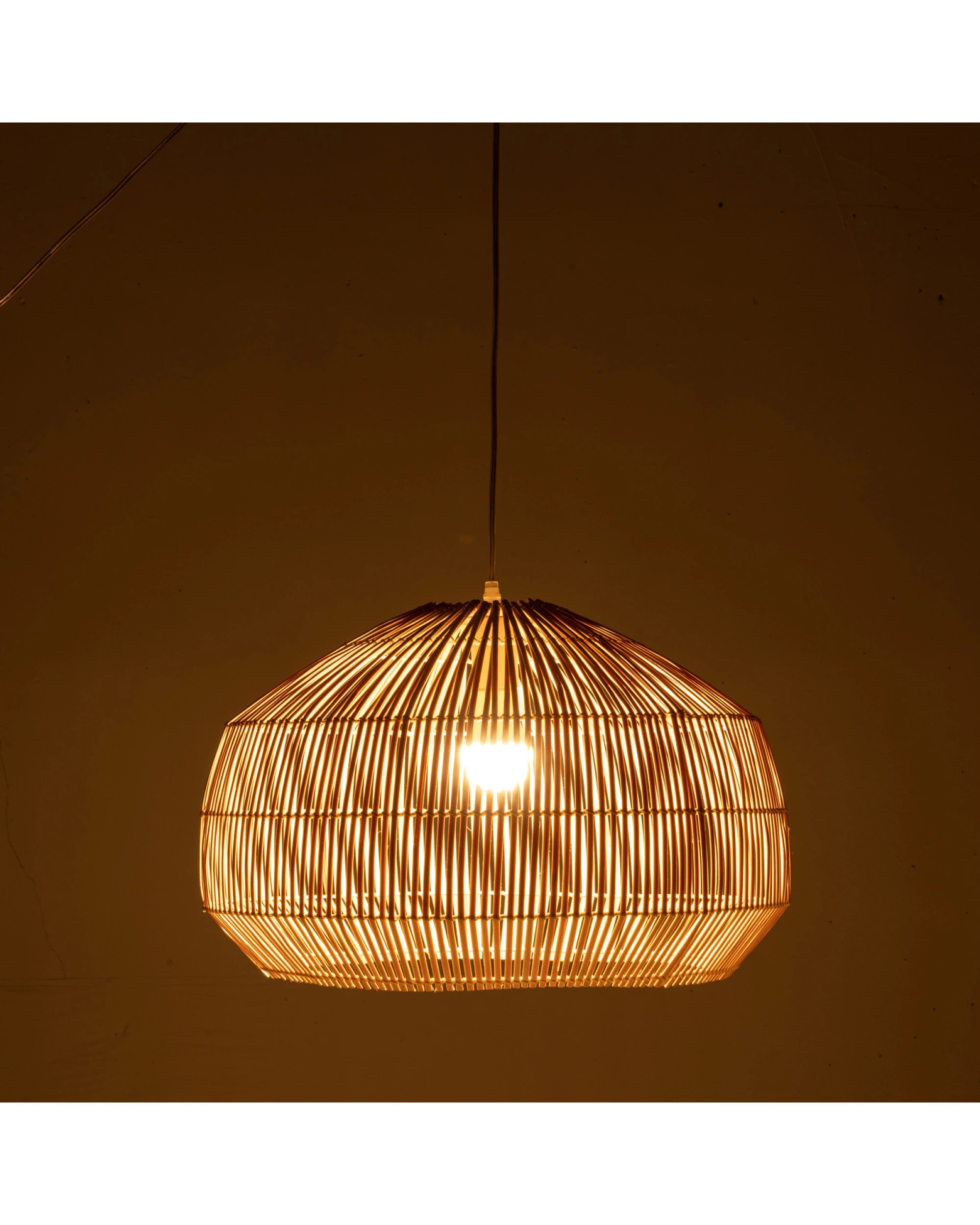 6 BR Home Solara Sphere Hand-Woven Bamboo Cage Pendant Lamp Light, 6 of 6
