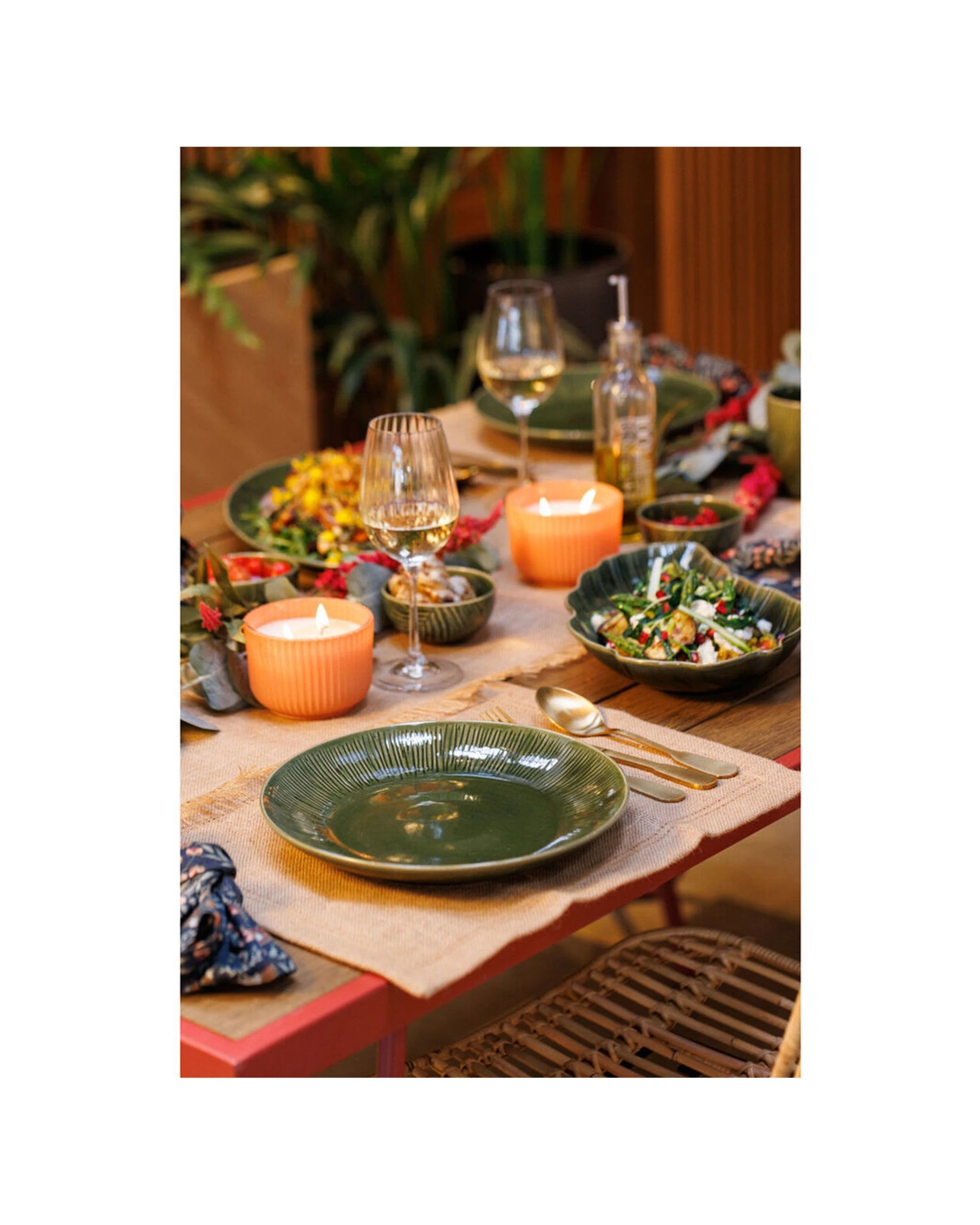 2 Mikasa 4pc Stoneware Dinner Plate Set 27cm - Green, 2 of 7