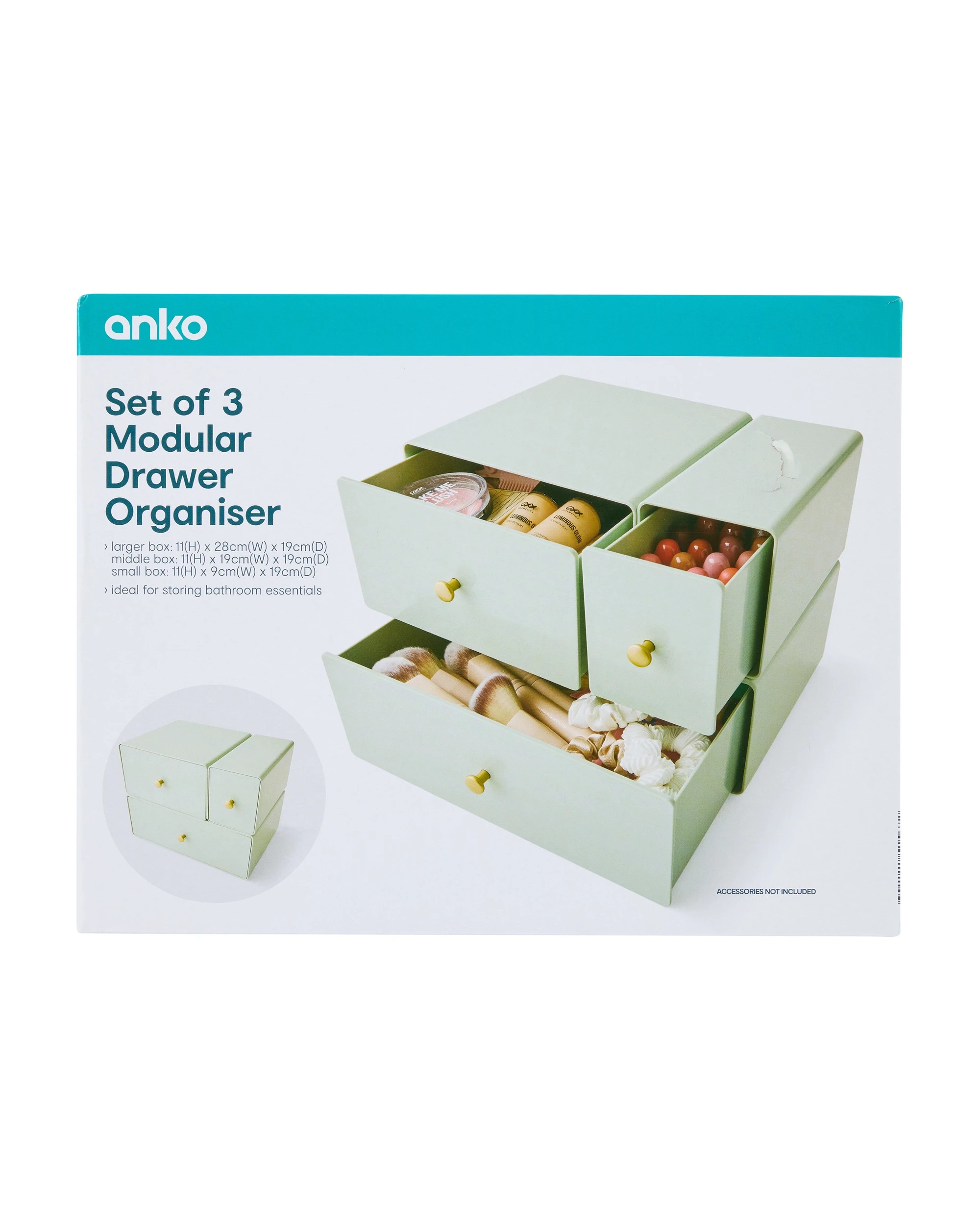 10 Set of 3 Modular Drawer Organiser, 10 of 10