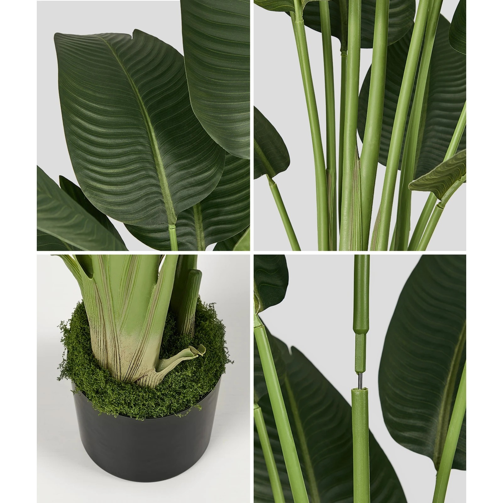 5 Livsip 180cm Artificial Bird of Paradise Plant Fake Palm Tree, 5 of 9