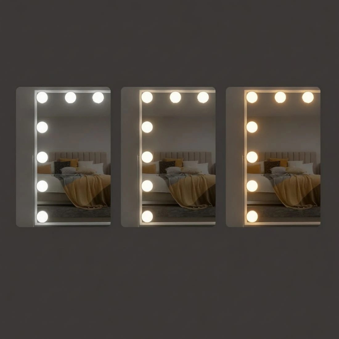 6 Embellir Bluetooth Makeup Mirror 30x40cm Hollywood Vanity with LED Light - Multi, 6 of 6
