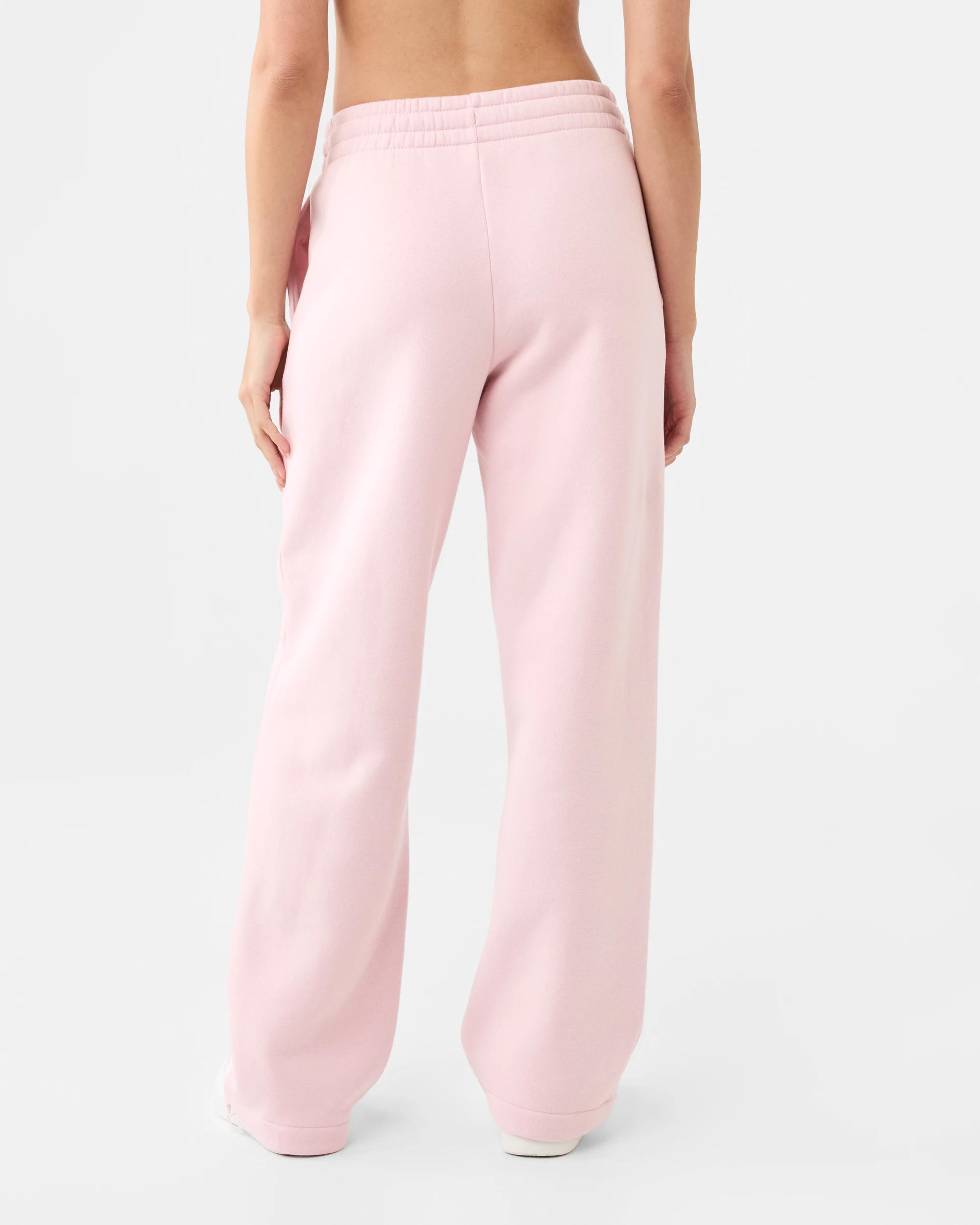 3 Active Womens Wide Leg Fleece Trackpants Aura Pink, 3 of 6
