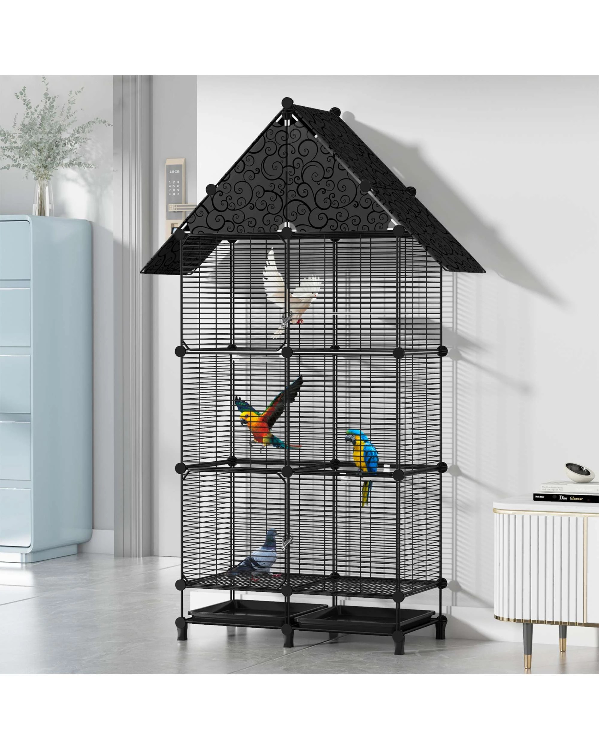 4 Advwin Bird Cage 160CM Parrot Aviary, 4 of 8