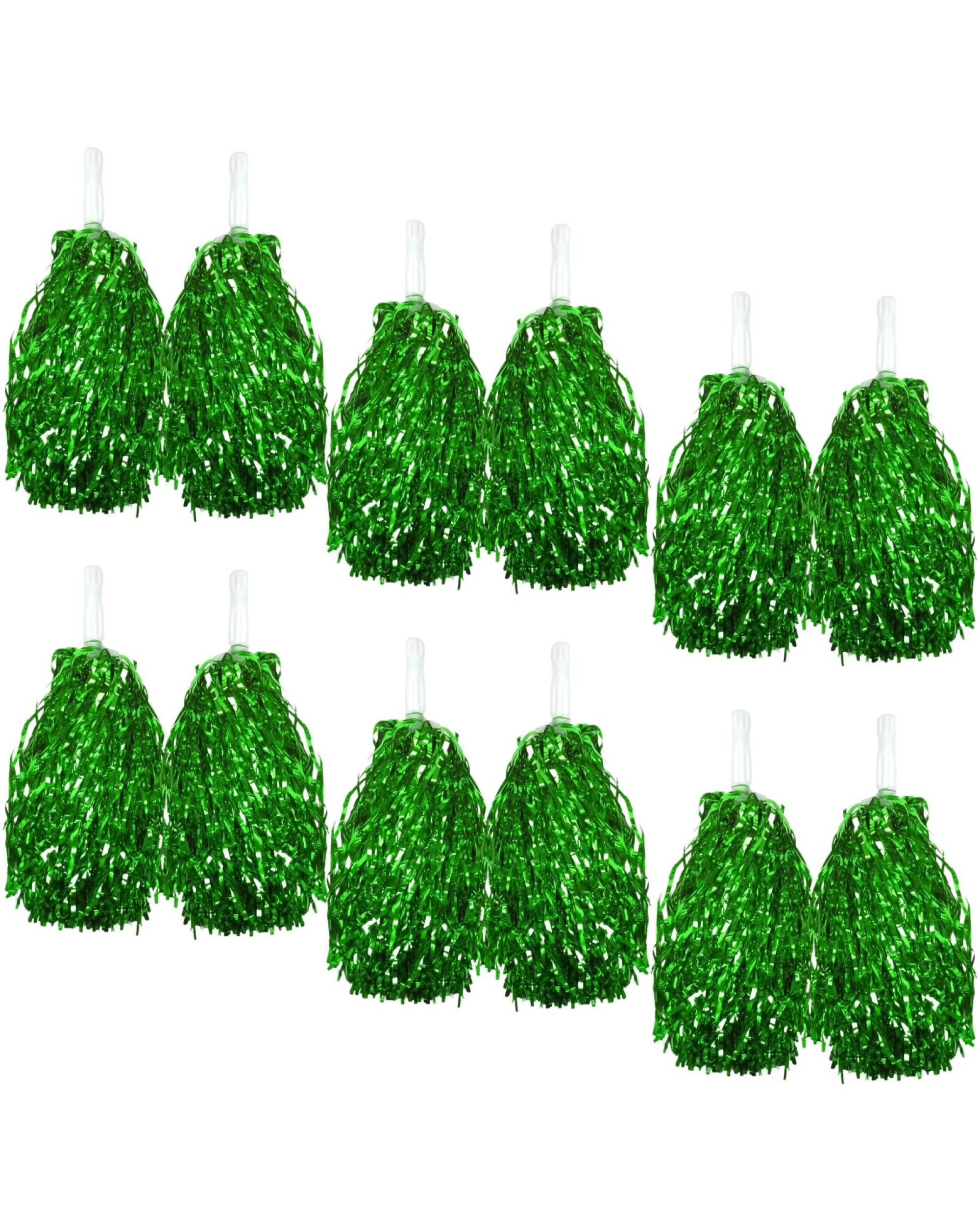 1 BR Costumes Cheerleading Pom Poms with Easy-Grip Handles – Set of 6, 1 of 3
