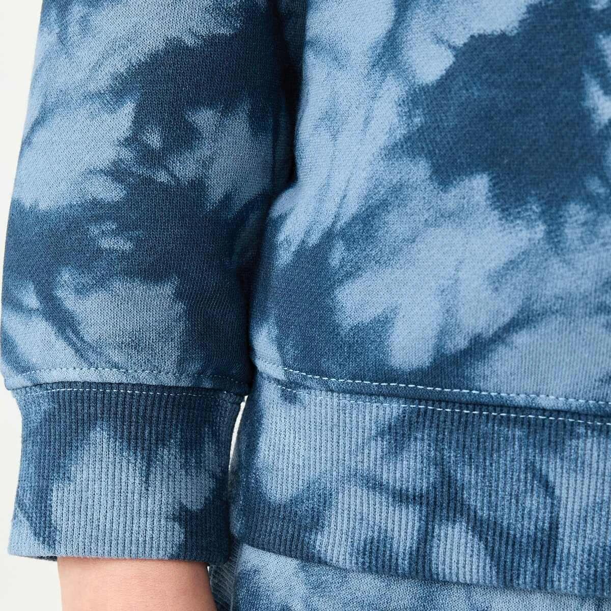 5 All Over Print Crew Neck Sweatshirt Blu Tiedye, 5 of 9
