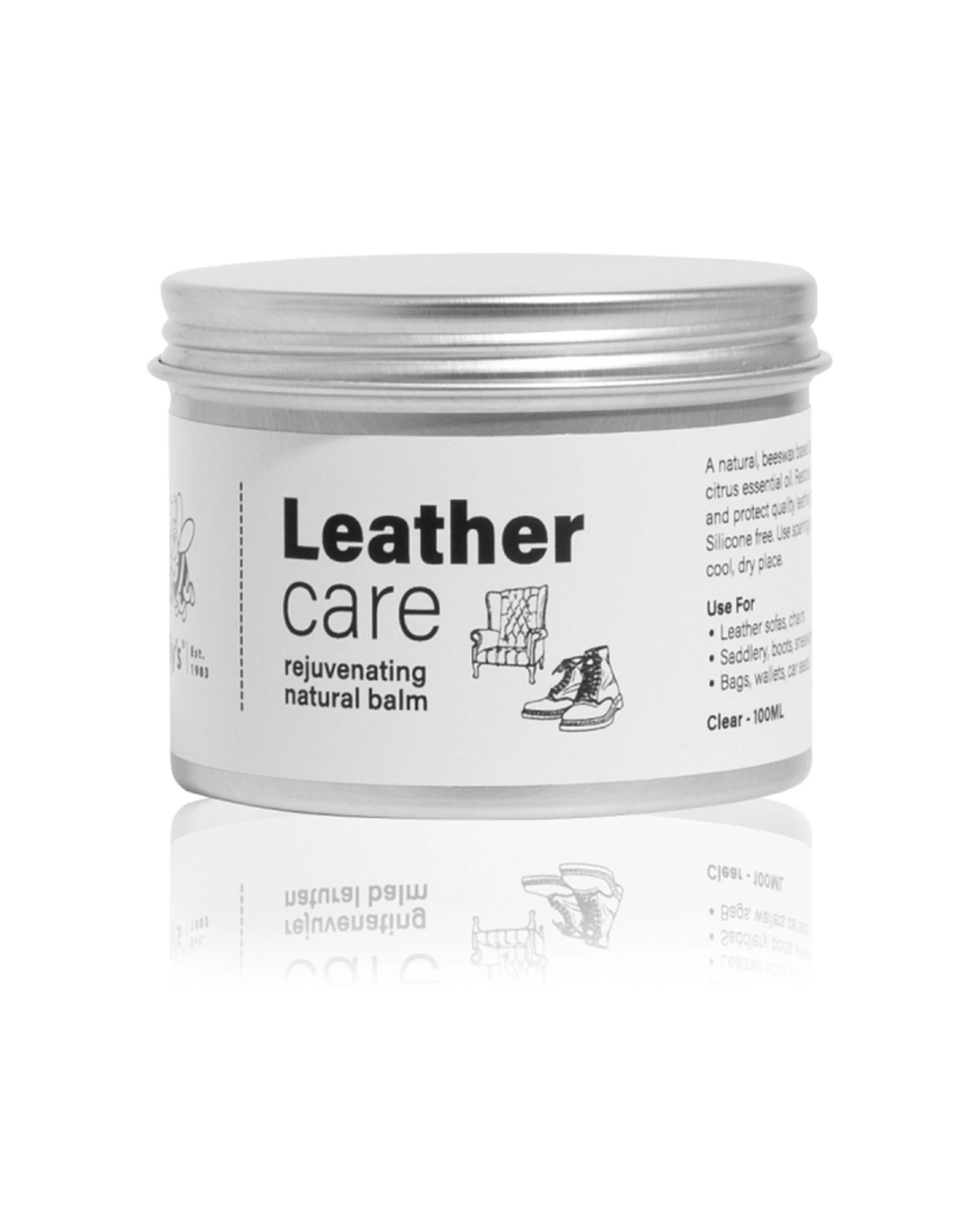 1 Gillys Non Toxic Pure Beeswax Home Leather Care Wax 100ml Balm - Natural, 1 of 1
