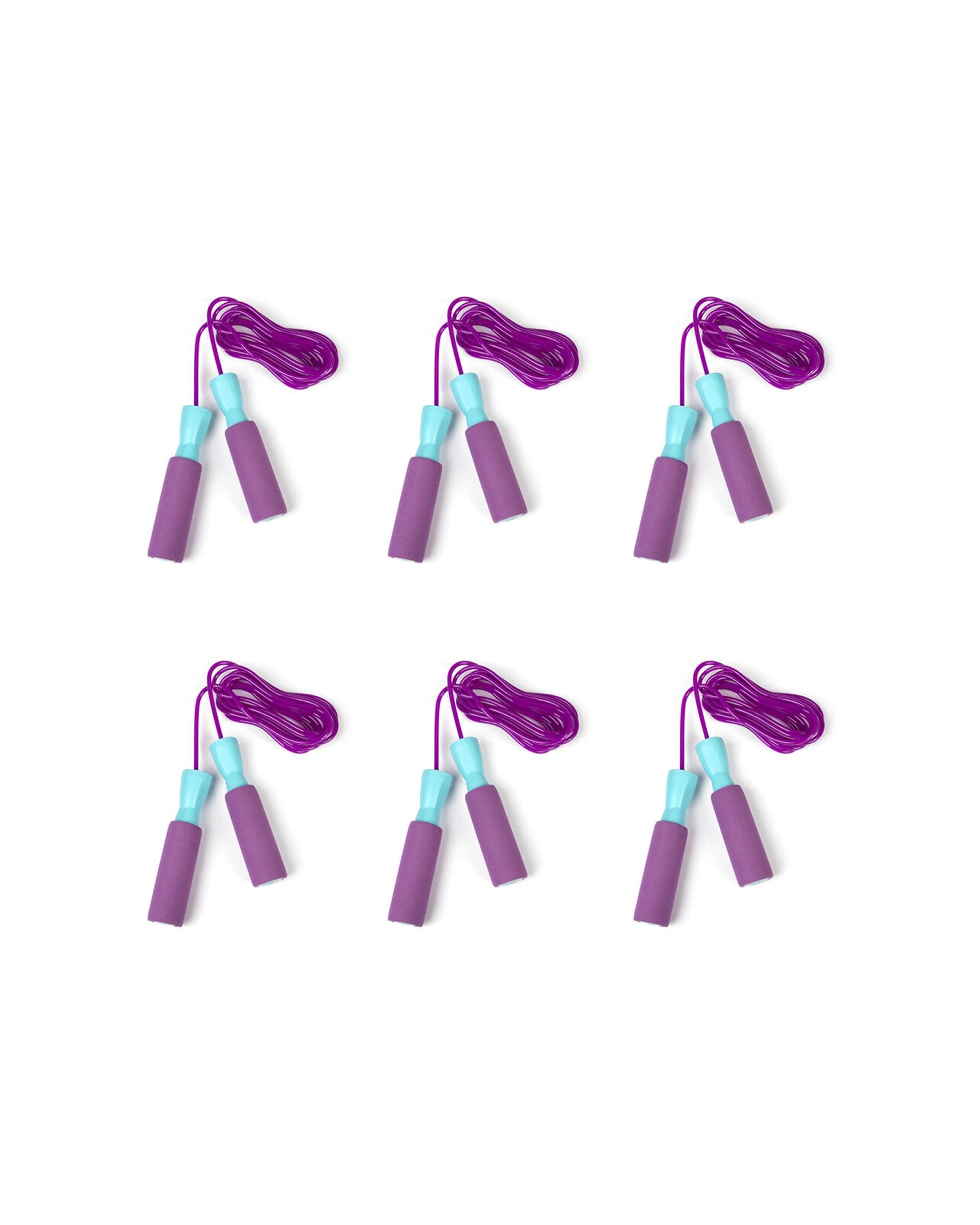 1 WICKED Mega Jump Classic Skipping Rope 6PK Ball Bearing Foam Handles 3y Plus - Assorted, 1 of 3