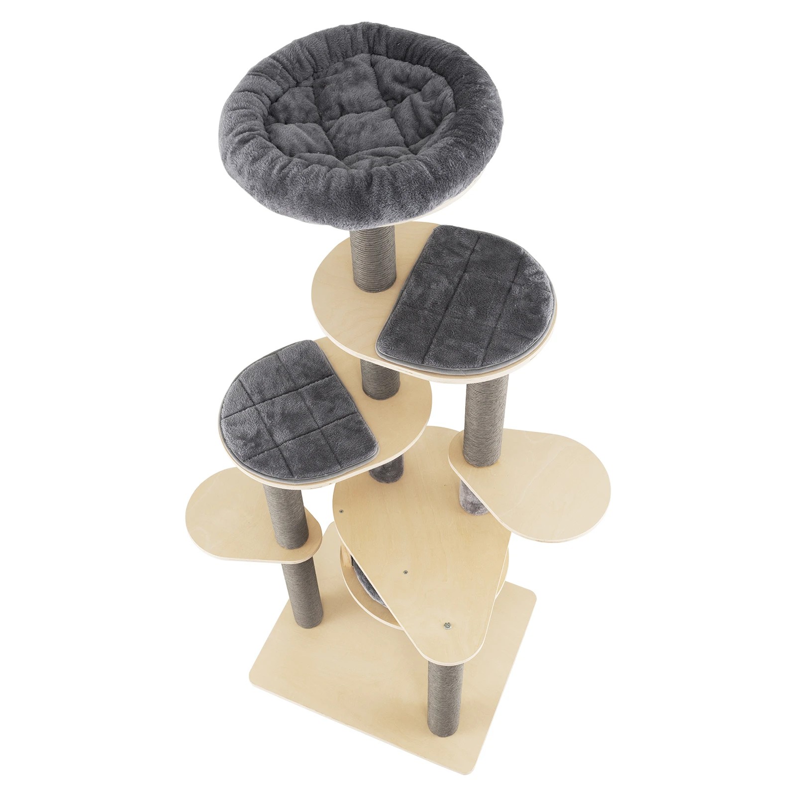 5 Costway 172cm Multi-level Cat Tower w/Scratching Posts Condo Indoor Kitty Tree, 5 of 7