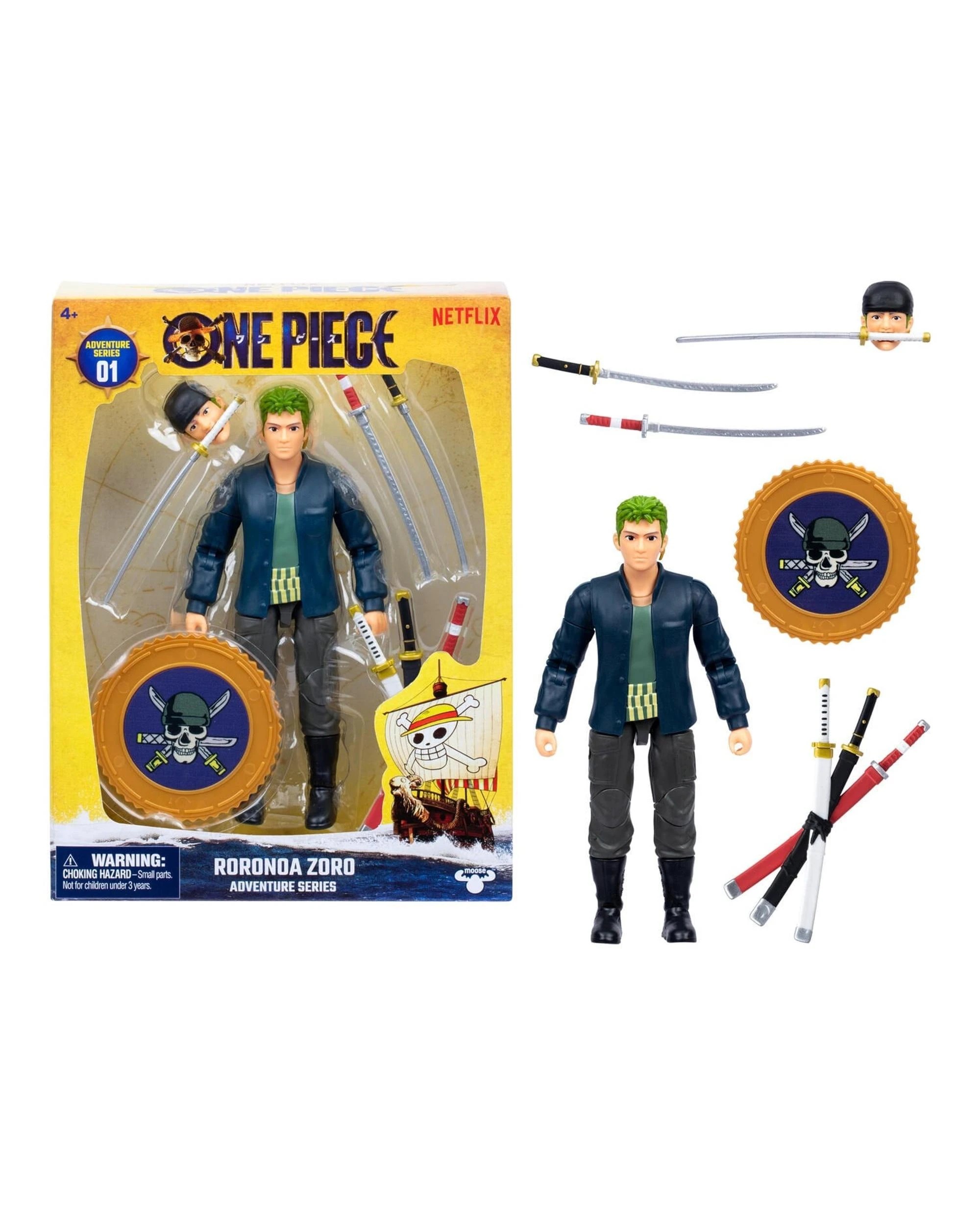 1 One Piece Netflix Adventure Series 1 Roronoa Zoro Action Figure, 1 of 1