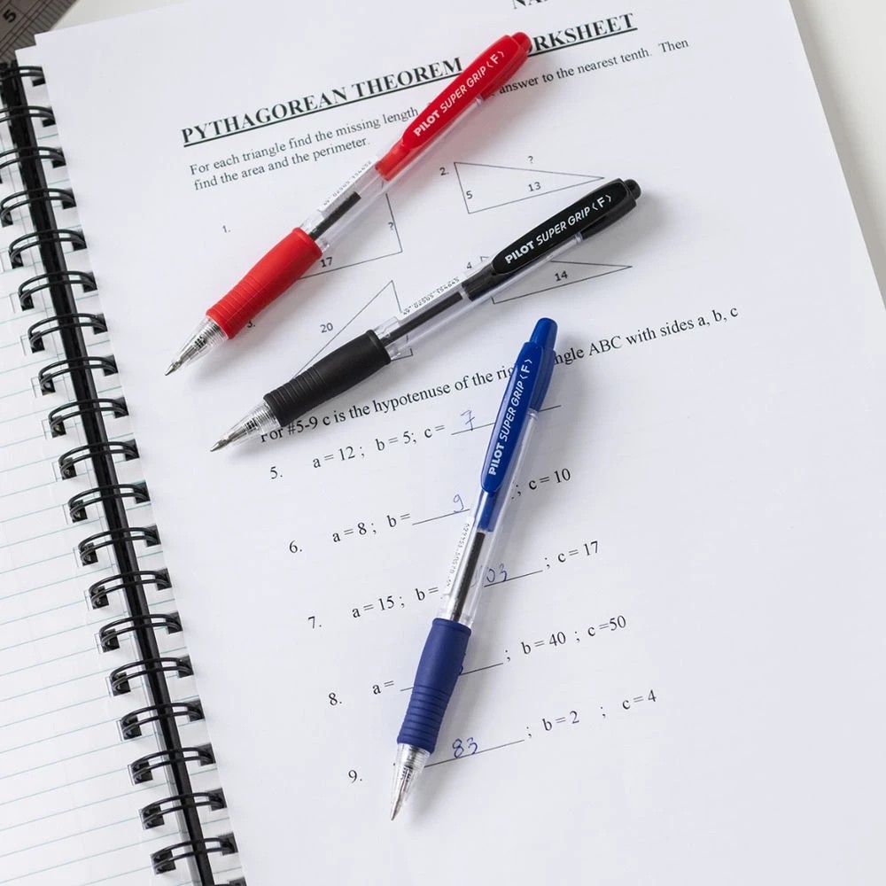 6 PILOT SuperGrip Retractable Ballpoint Fine 0.7mm Black 4 Pack, 6 of 8